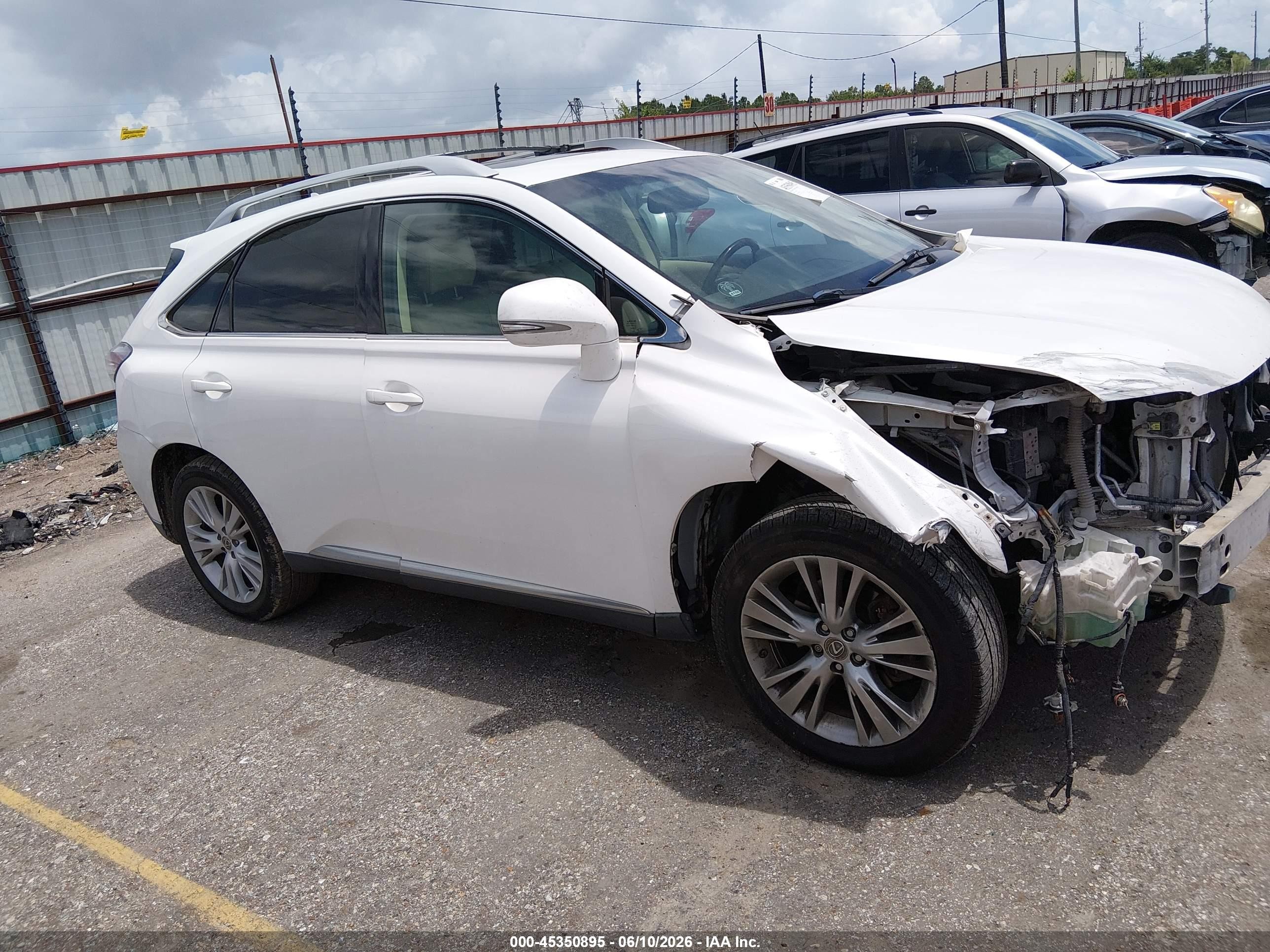 2013 Lexus Rx 350   White vin: 2T2ZK1BA6DC127274