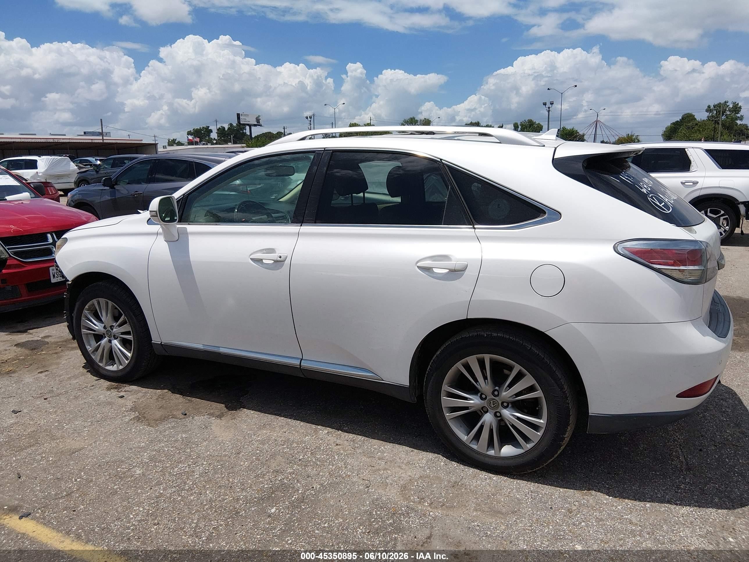 2013 Lexus Rx 350   White vin: 2T2ZK1BA6DC127274