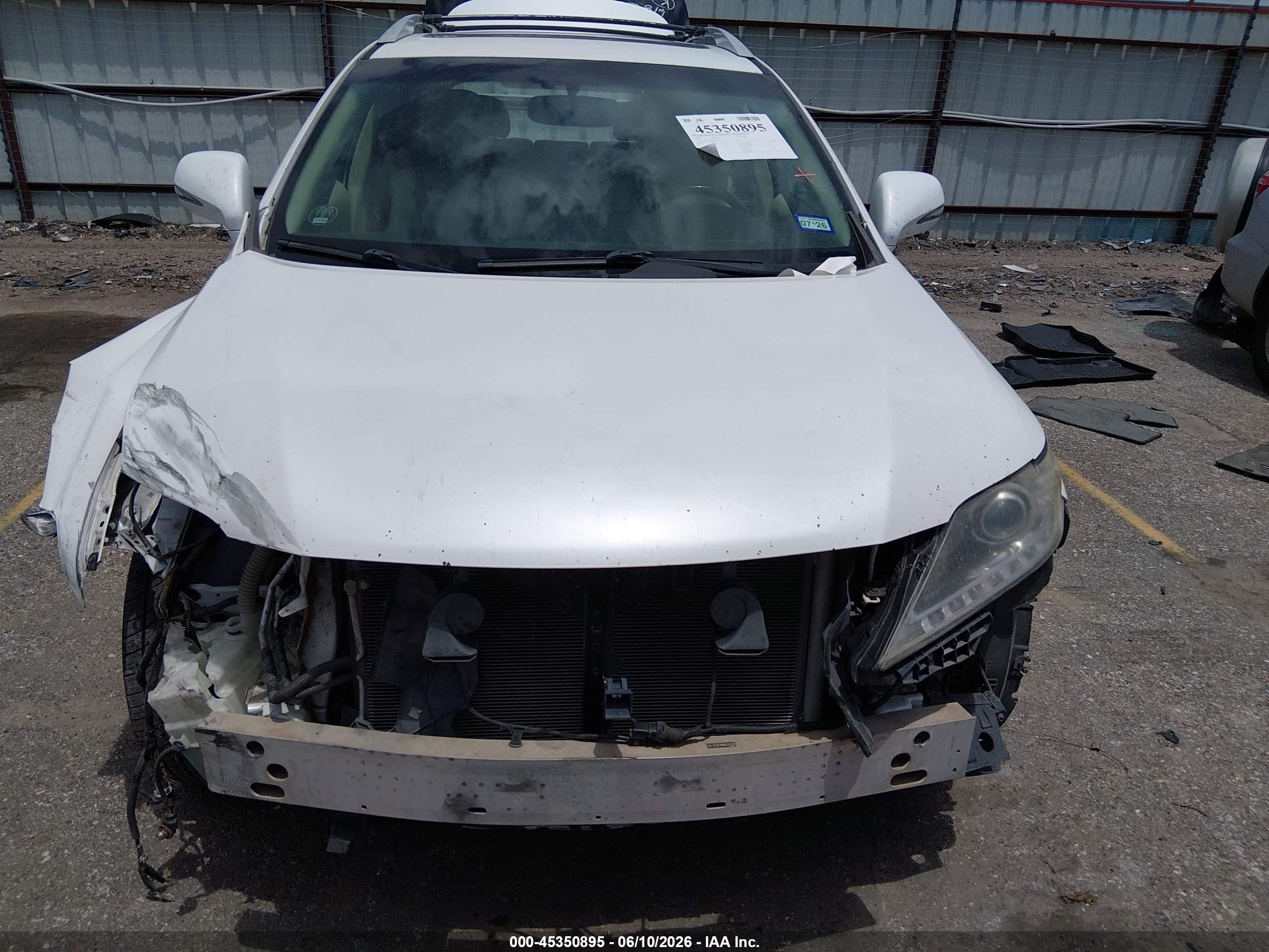 2013 Lexus Rx 350   White vin: 2T2ZK1BA6DC127274