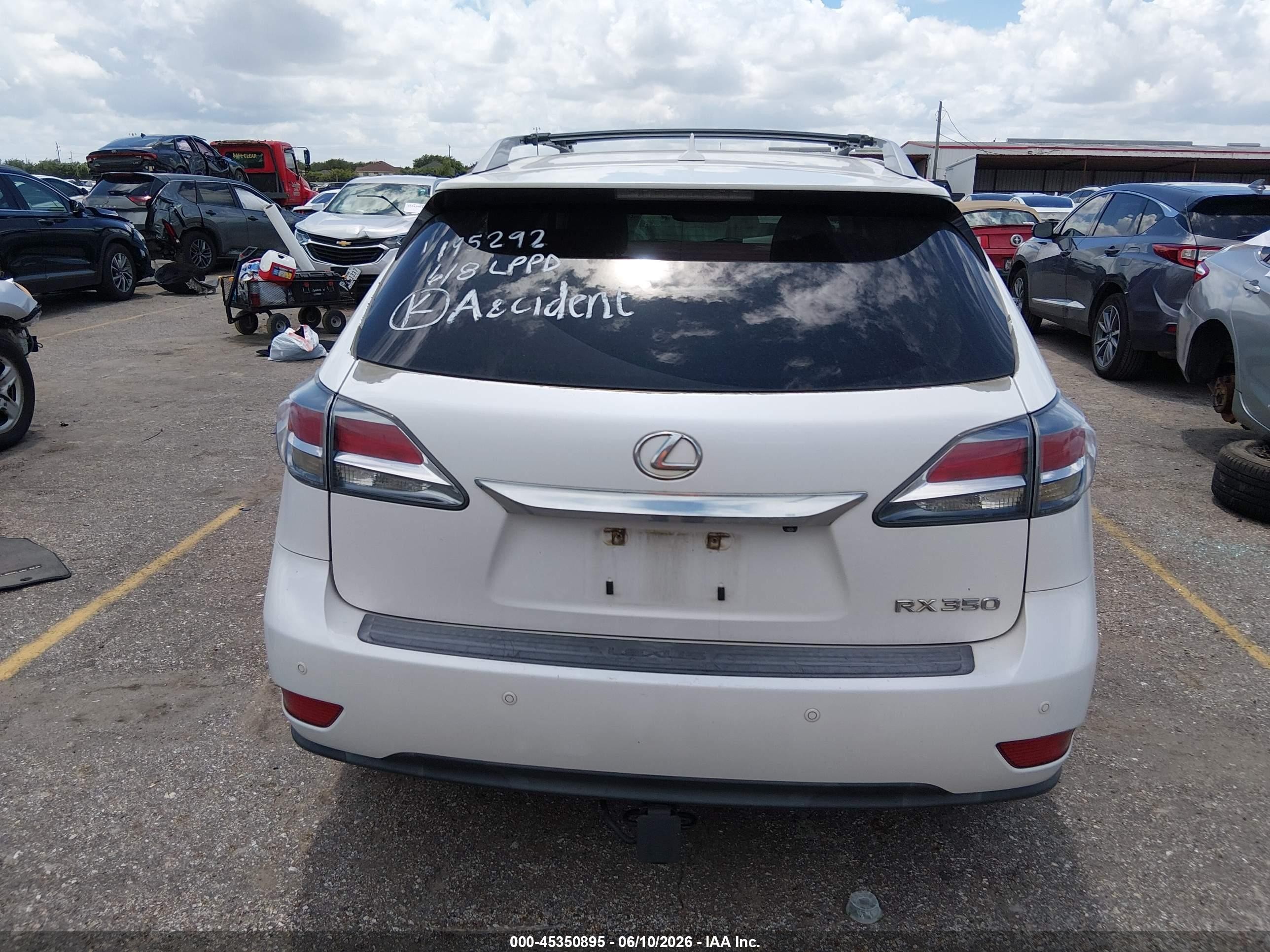2013 Lexus Rx 350   White vin: 2T2ZK1BA6DC127274