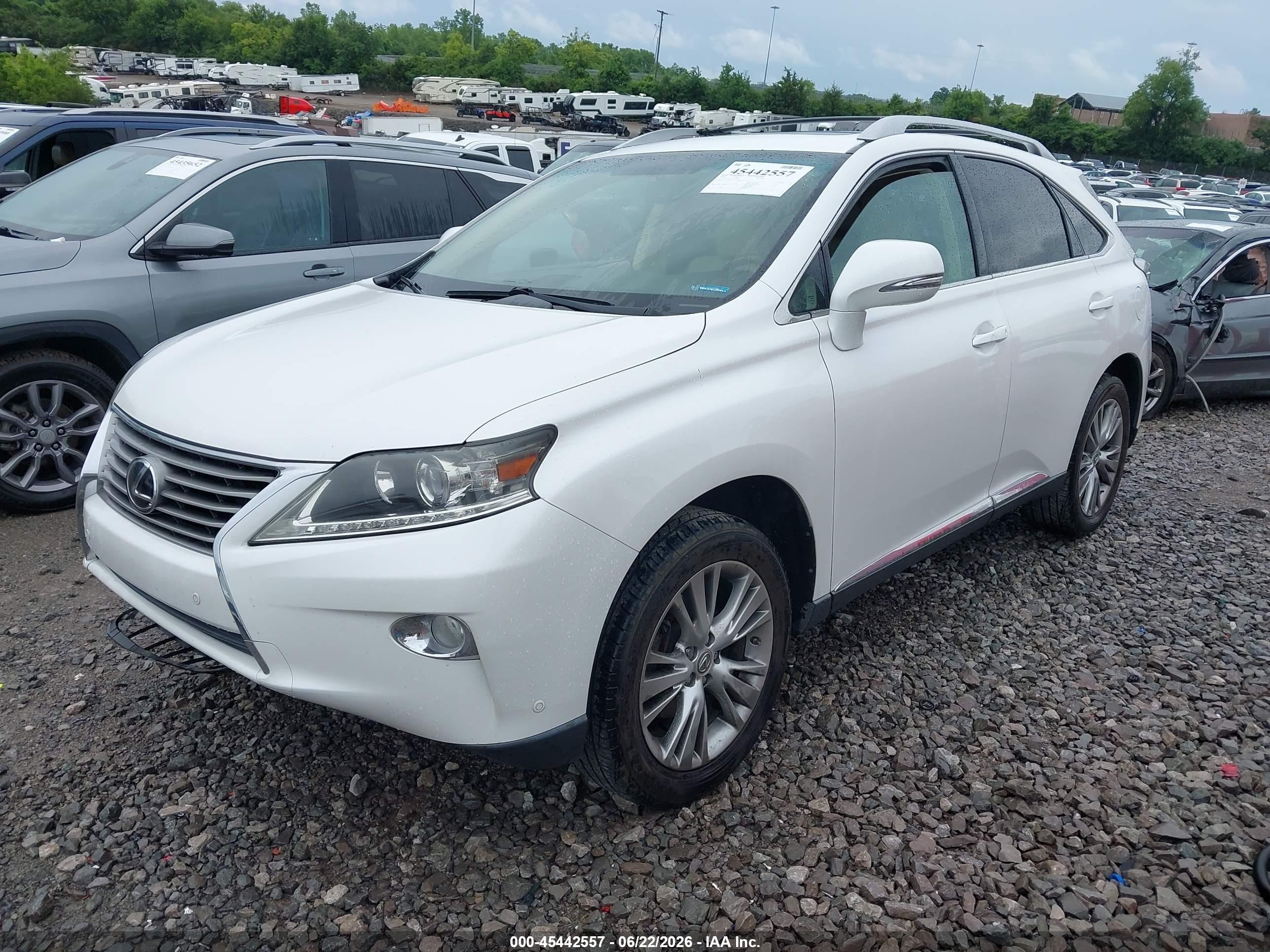 2014 Lexus Rx 350   White vin: 2T2ZK1BA6EC138048