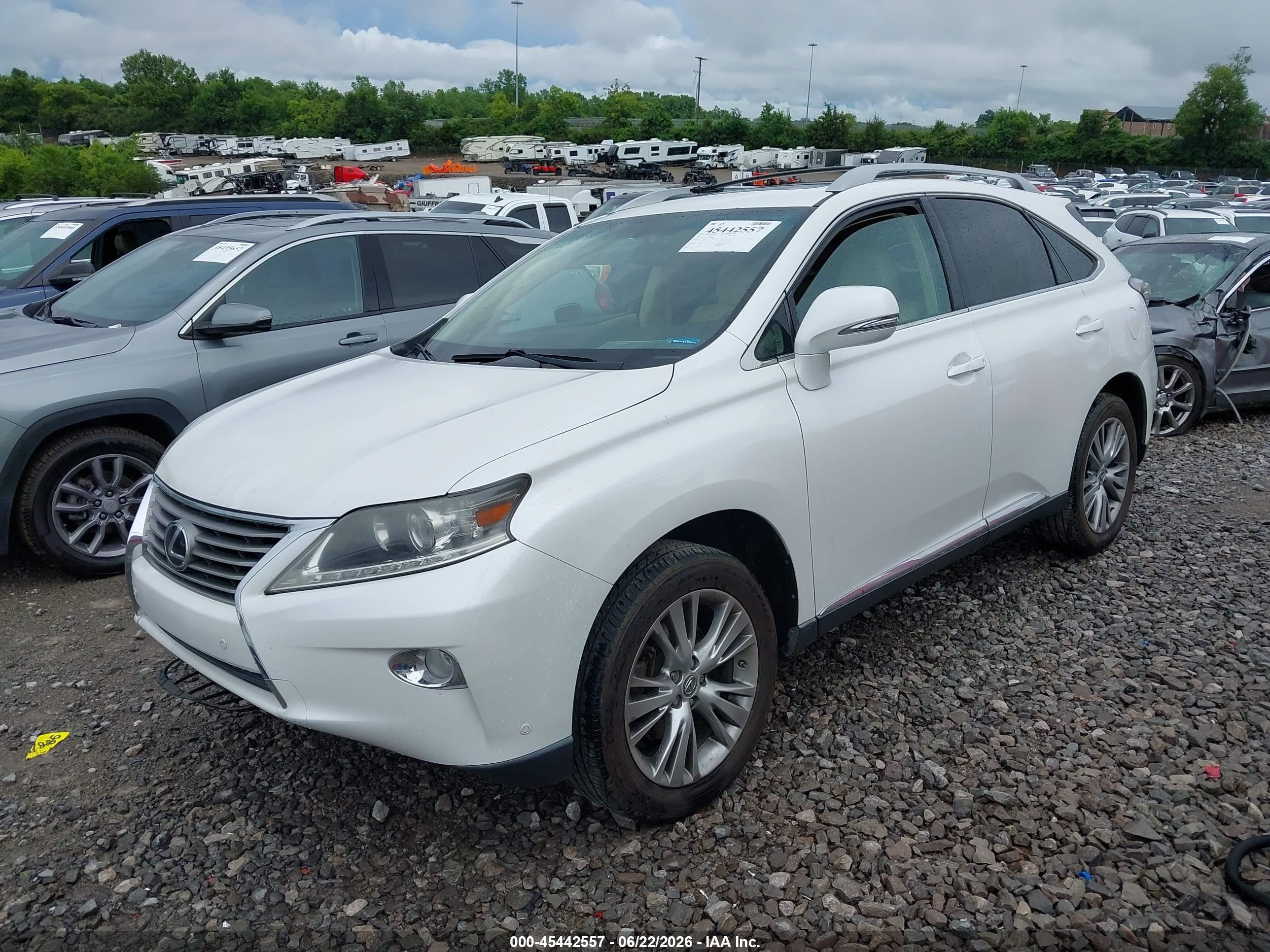 2014 Lexus Rx 350   White vin: 2T2ZK1BA6EC138048