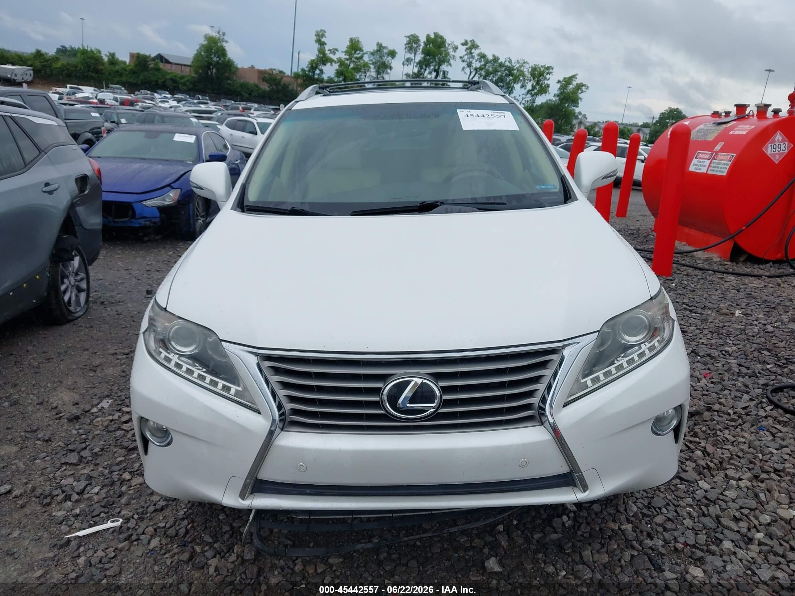 2014 Lexus Rx 350   White vin: 2T2ZK1BA6EC138048