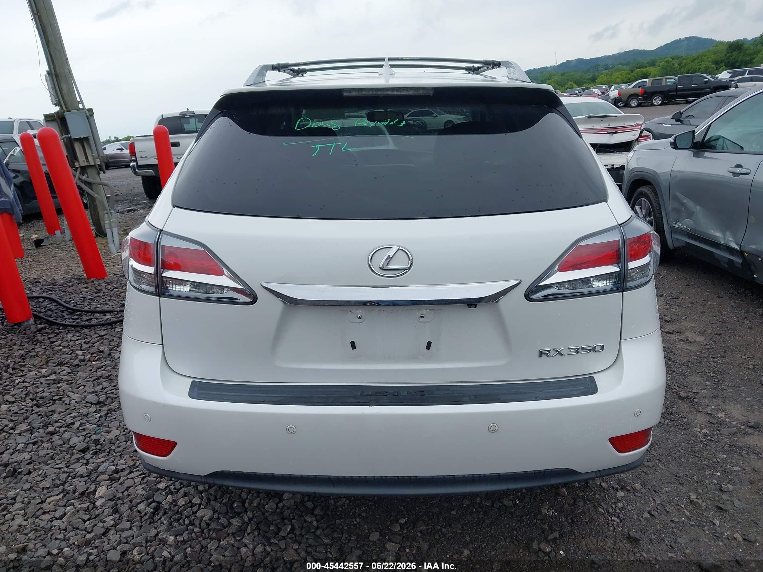 2014 Lexus Rx 350   White vin: 2T2ZK1BA6EC138048
