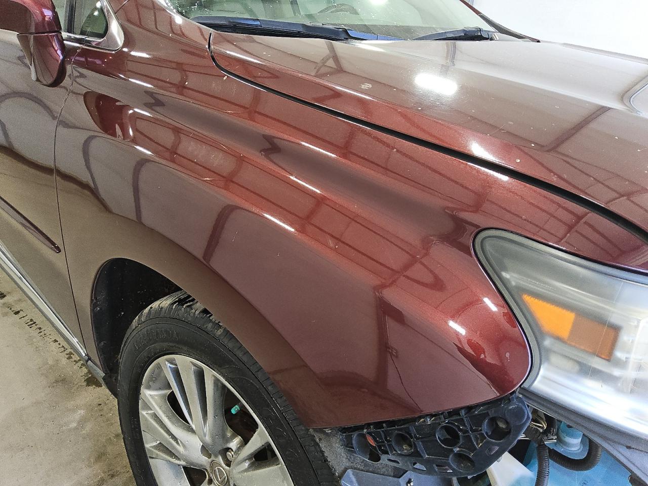 2014 Lexus Rx 350 Burgundy vin: 2T2ZK1BA6EC139376 Damage: Right Front Fender, Heavy Scratch, 2 To 3 Inches
