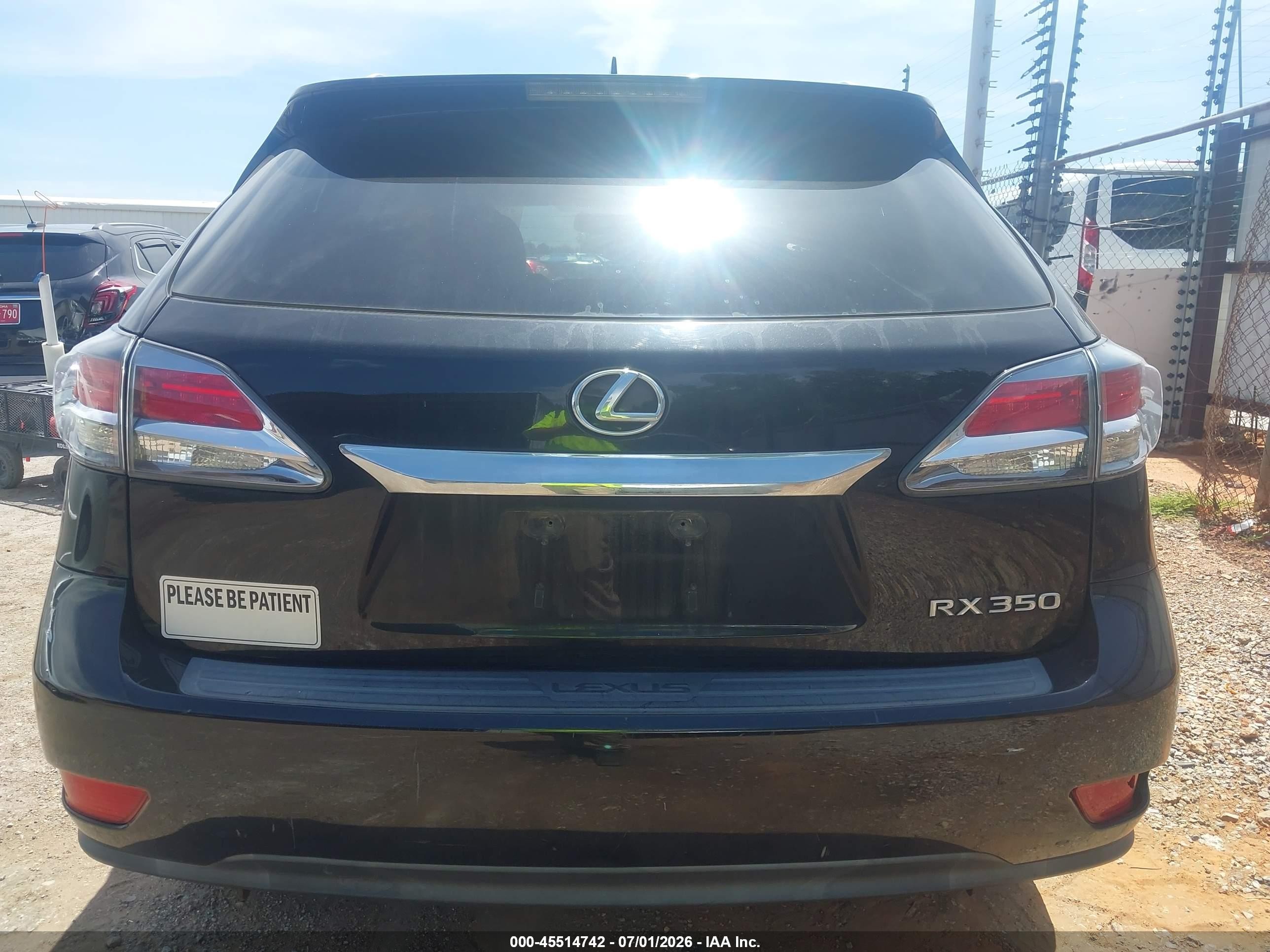 2014 Lexus Rx 350   Black vin: 2T2ZK1BA6EC139619