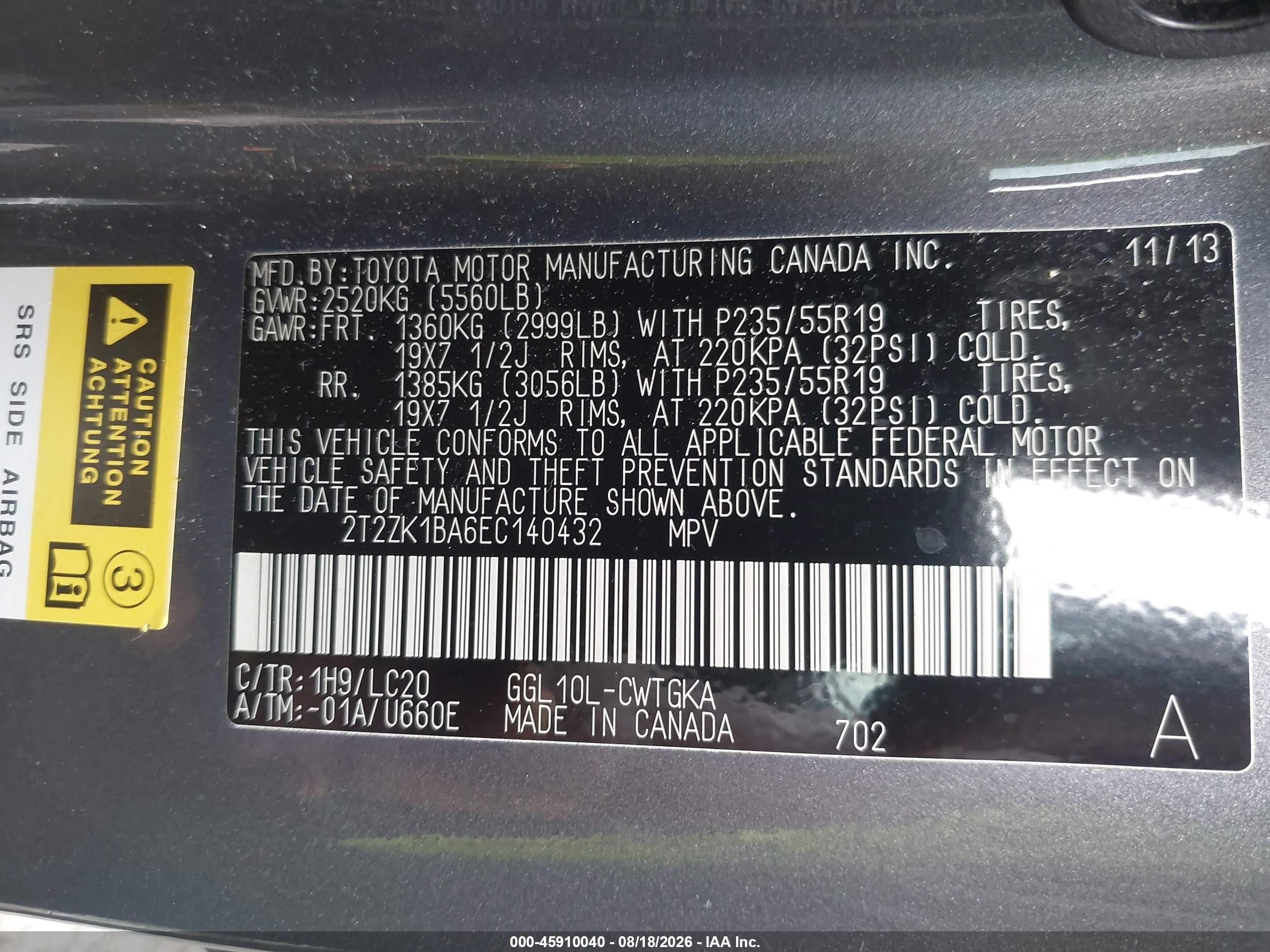 2014 Lexus Rx 350   Gray vin: 2T2ZK1BA6EX140432