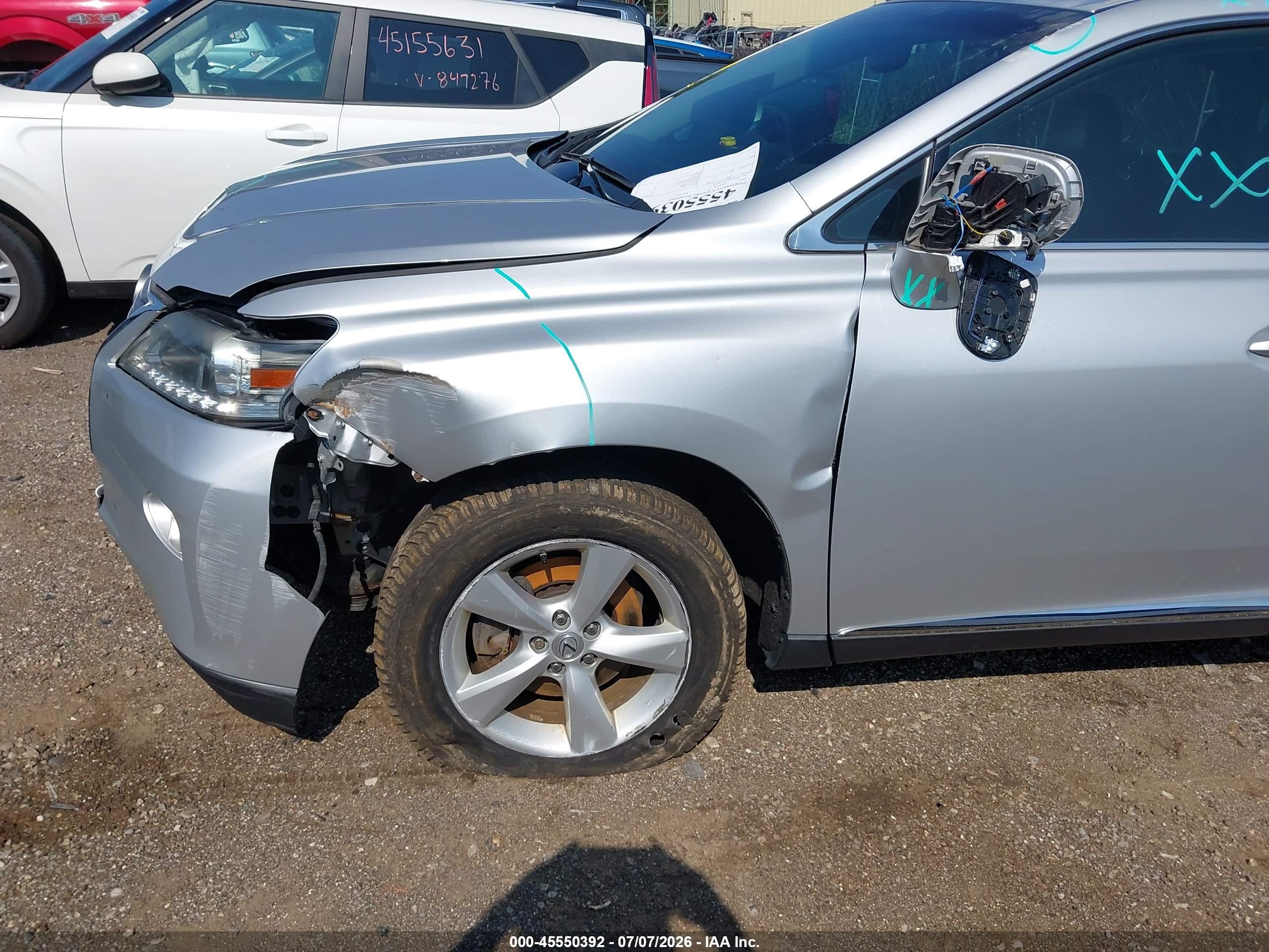 2015 Lexus Rx 350   Серебряный vin: 2T2ZK1BA6FC152274
