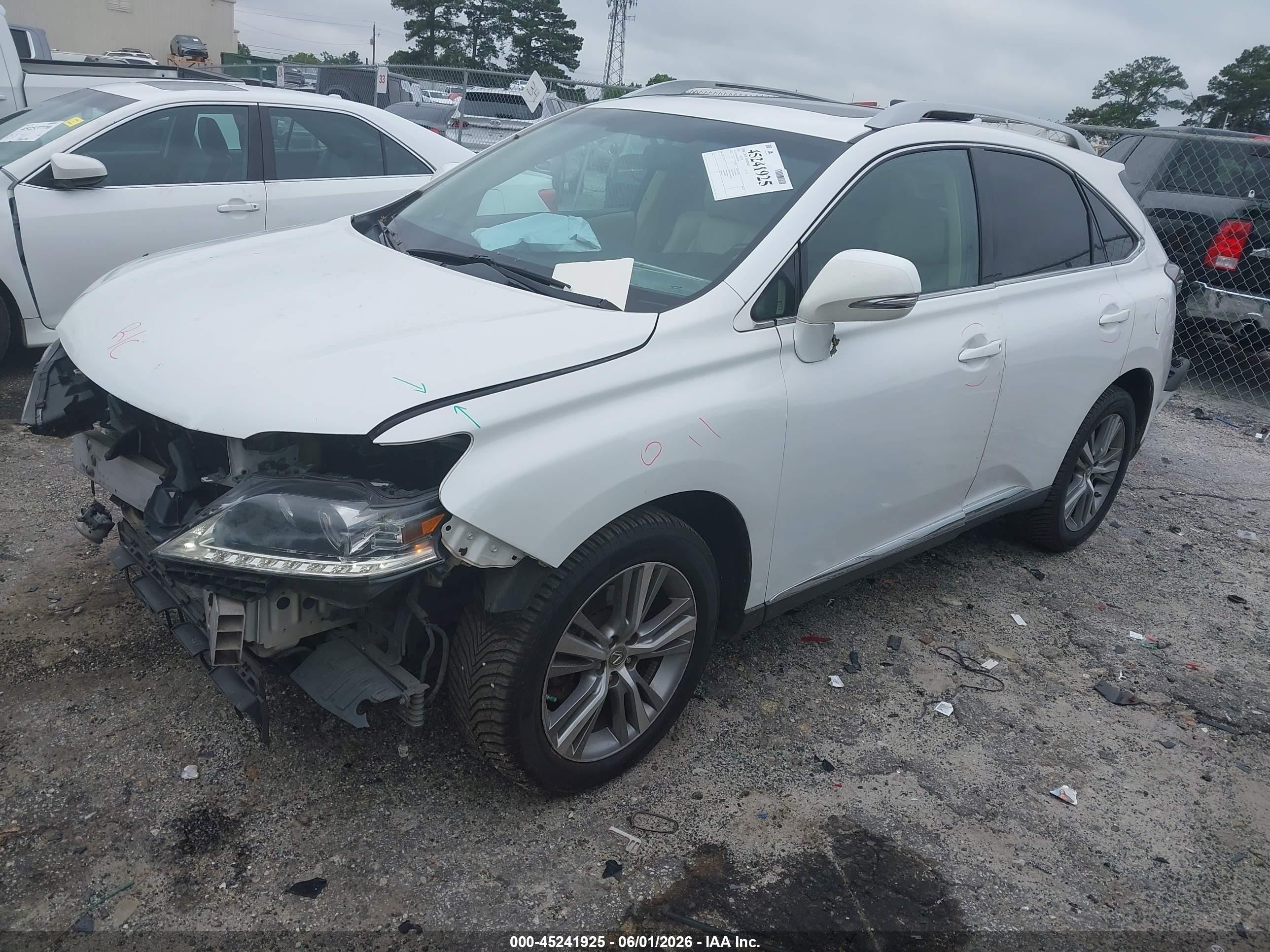 2015 Lexus Rx 350   Белый vin: 2T2ZK1BA6FC171939