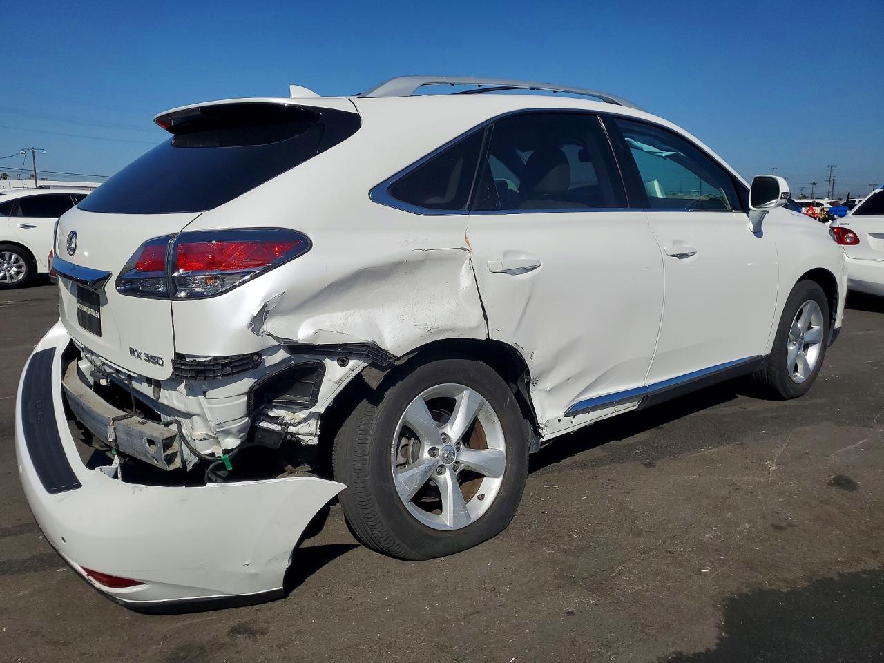 2015 Lexus Rx 350 White vin: 2T2ZK1BA6FC173660