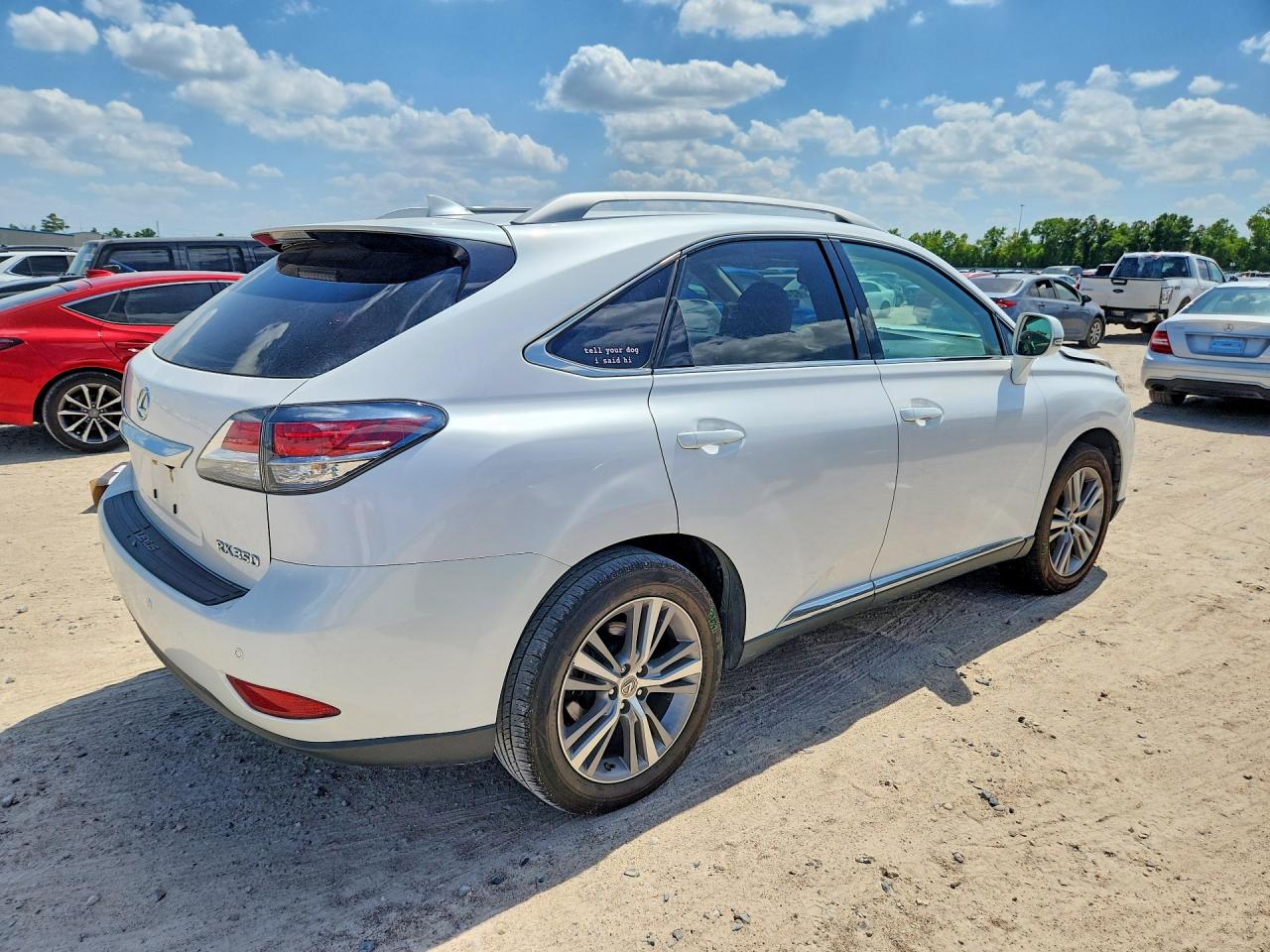 2015 Lexus Rx 350 Base White vin: 2T2ZK1BA6FC174744