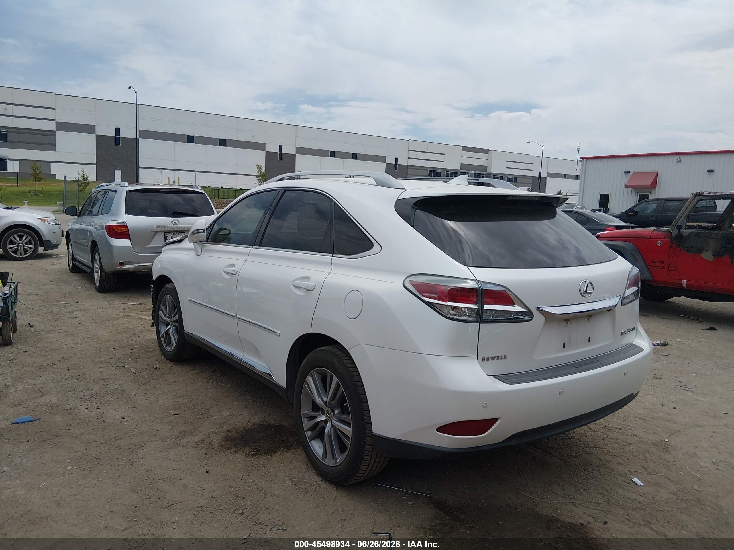 2015 Lexus Rx 350   White vin: 2T2ZK1BA6FC182763