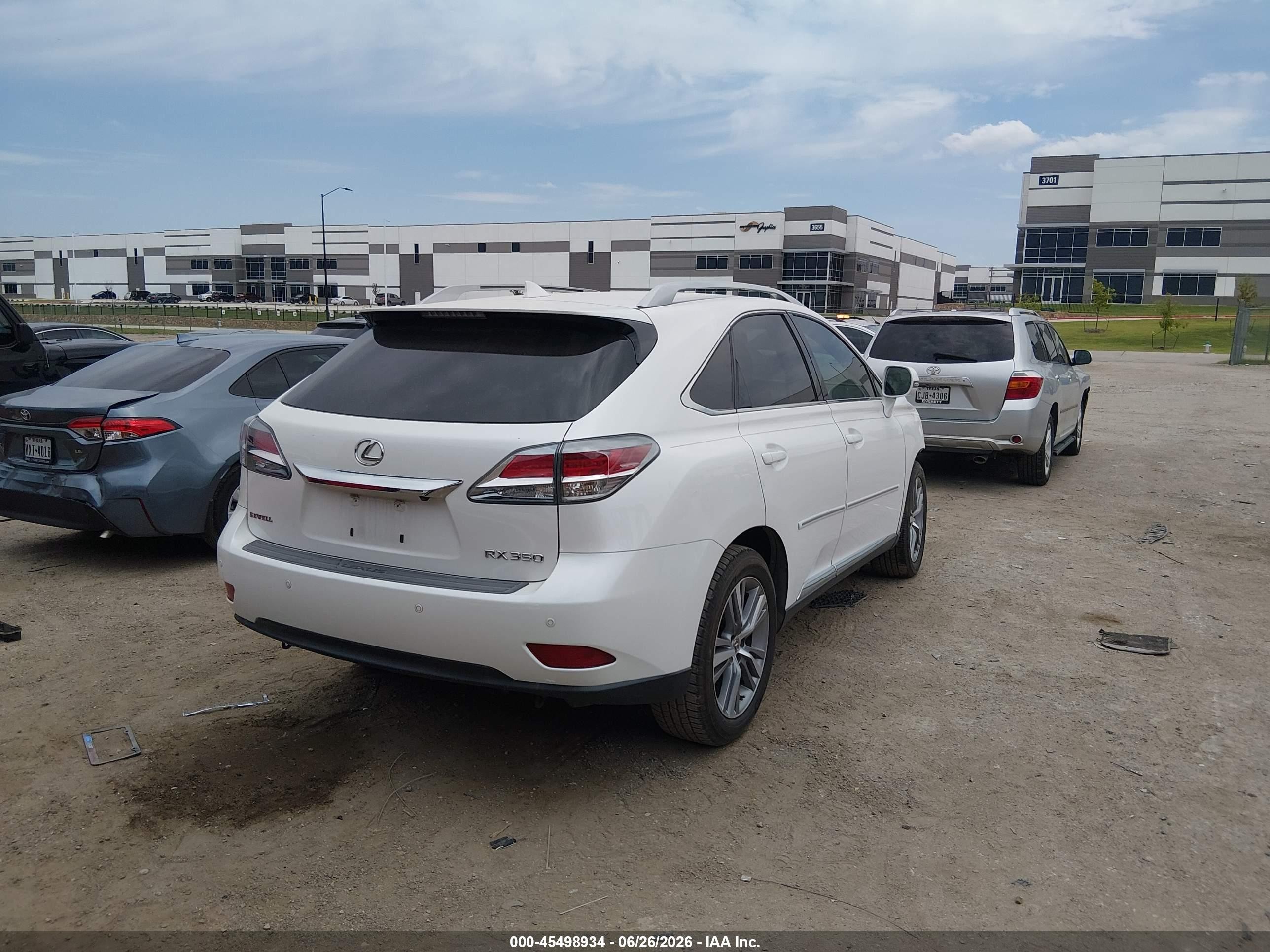 2015 Lexus Rx 350   White vin: 2T2ZK1BA6FC182763