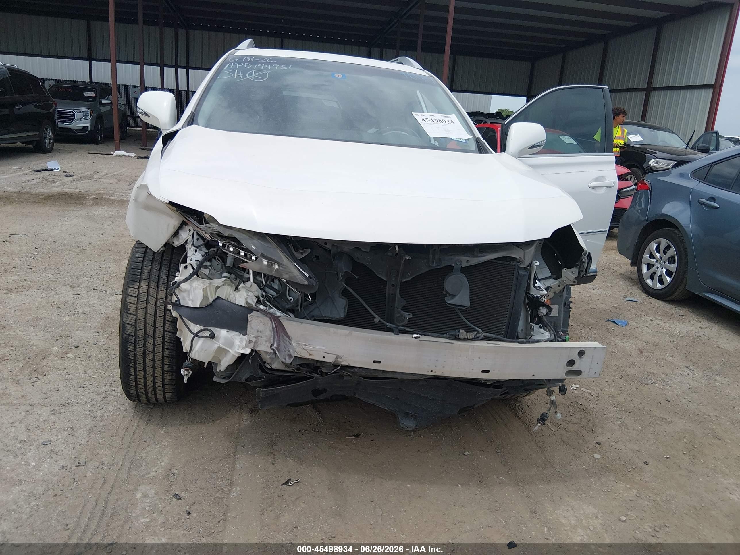 2015 Lexus Rx 350   White vin: 2T2ZK1BA6FC182763