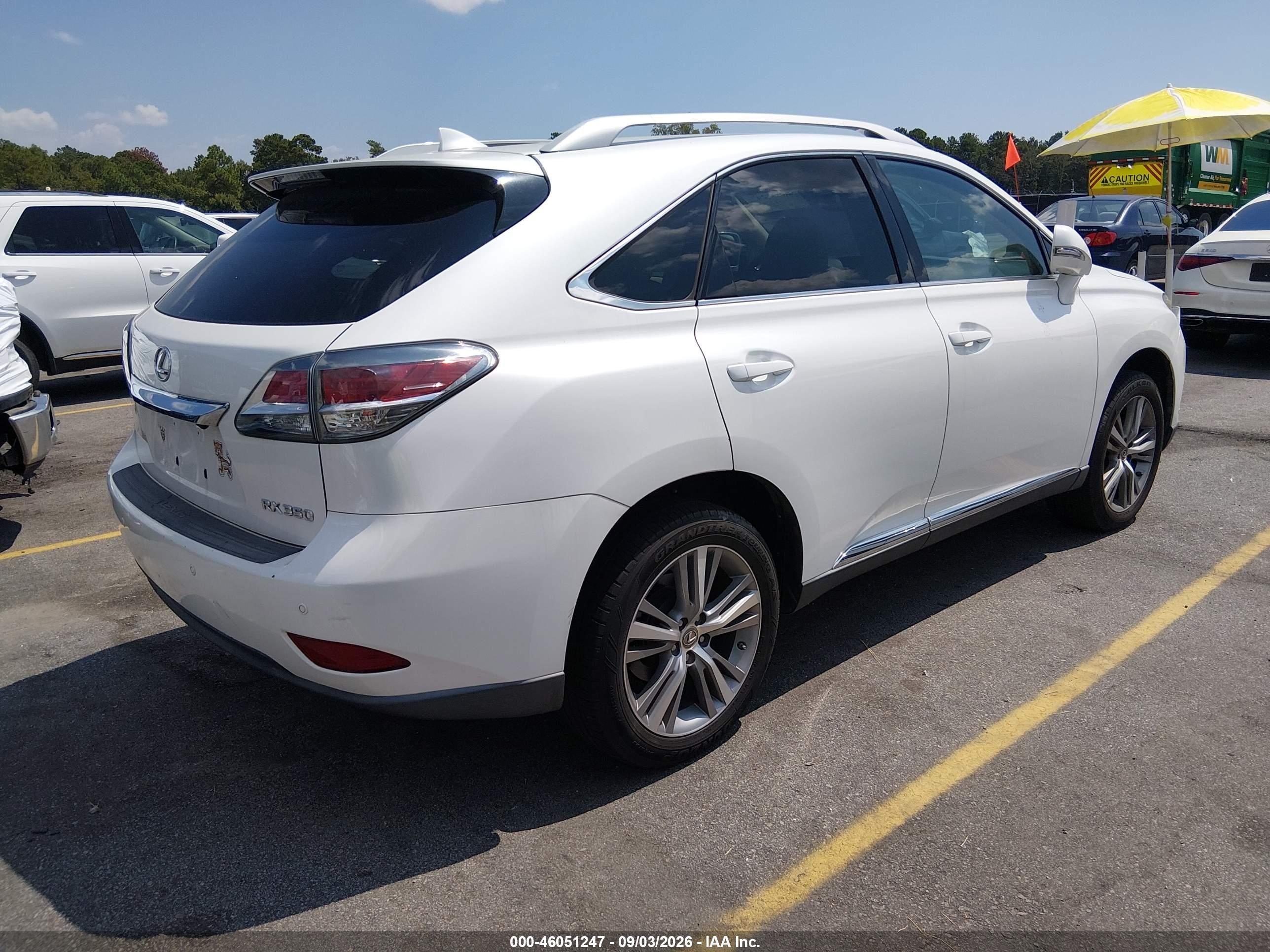 2015 Lexus Rx 350 White vin: 2T2ZK1BA6FC189213