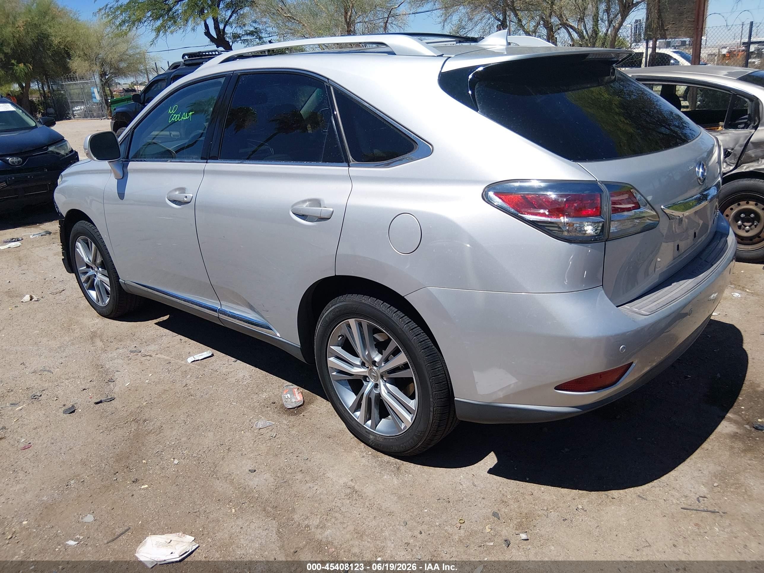 2015 Lexus Rx 350   Silver vin: 2T2ZK1BA6FC202087