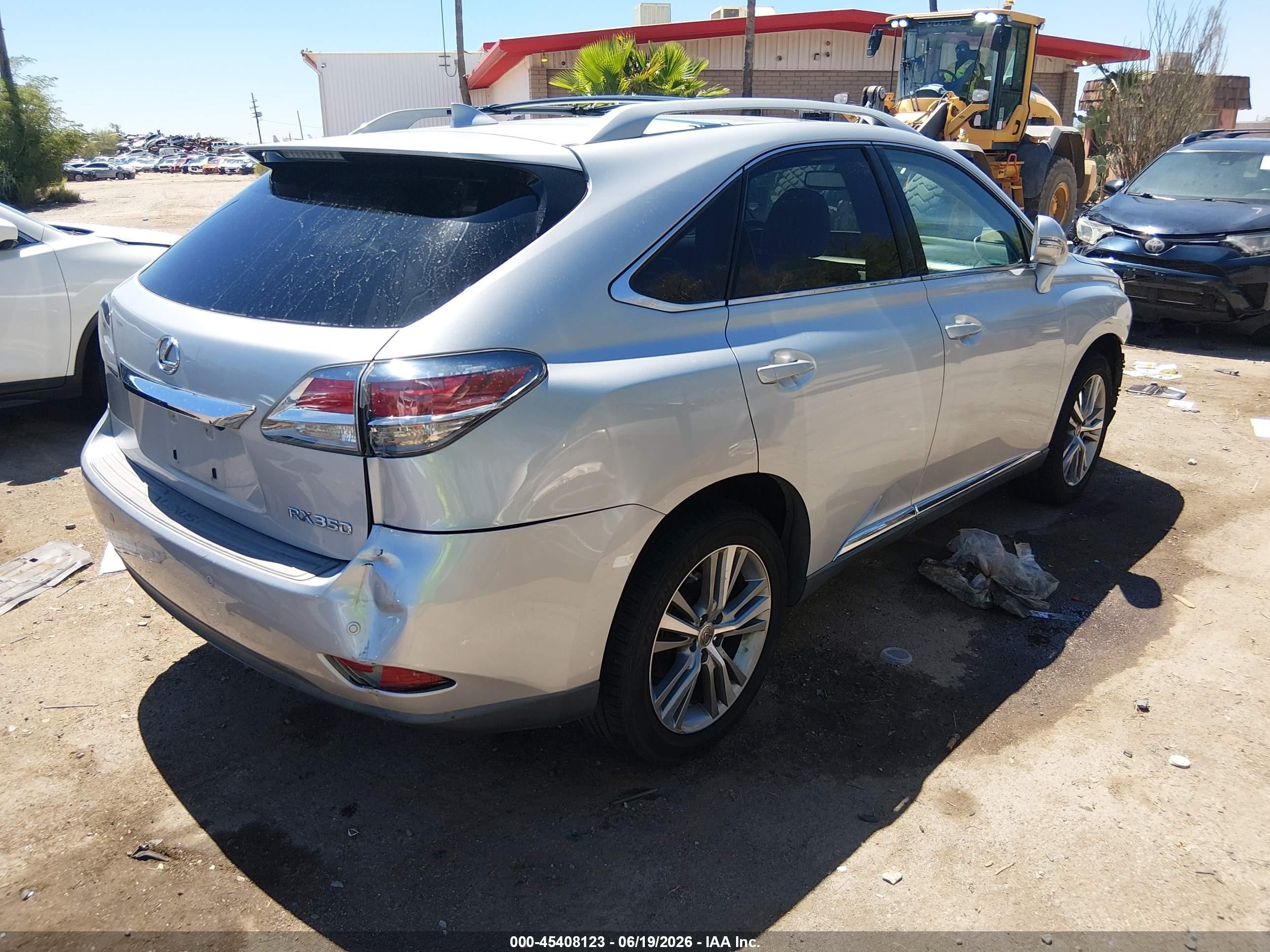 2015 Lexus Rx 350   Silver vin: 2T2ZK1BA6FC202087