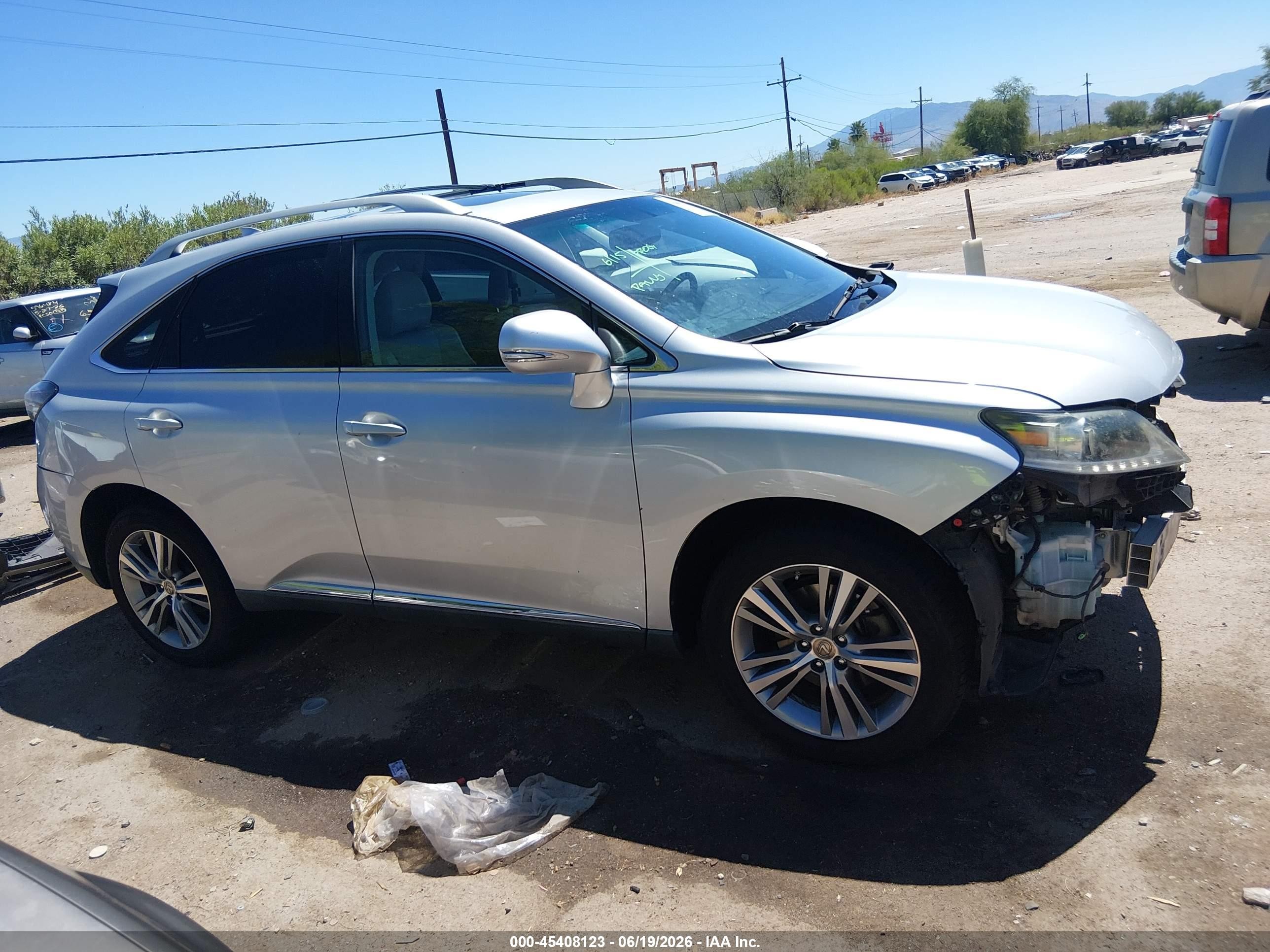 2015 Lexus Rx 350   Silver vin: 2T2ZK1BA6FC202087