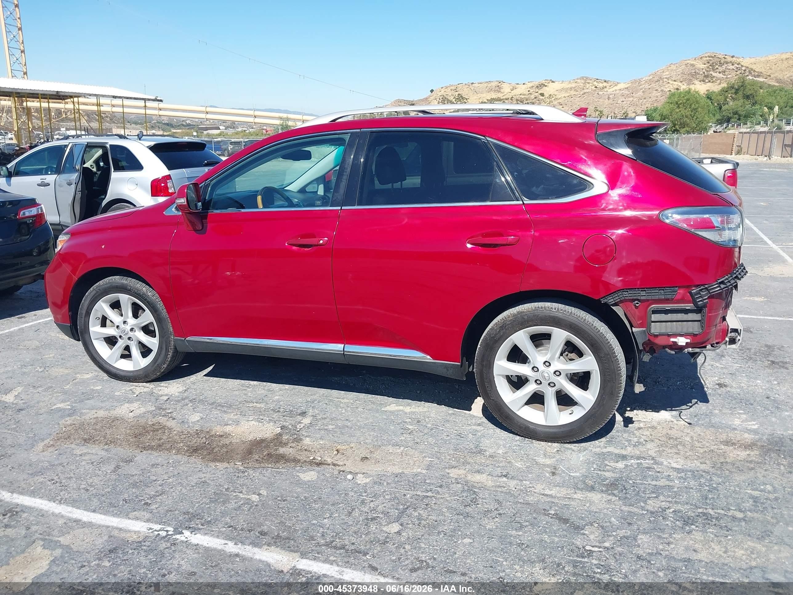 2010 Lexus Rx 350   Красный vin: 2T2ZK1BA7AC012212