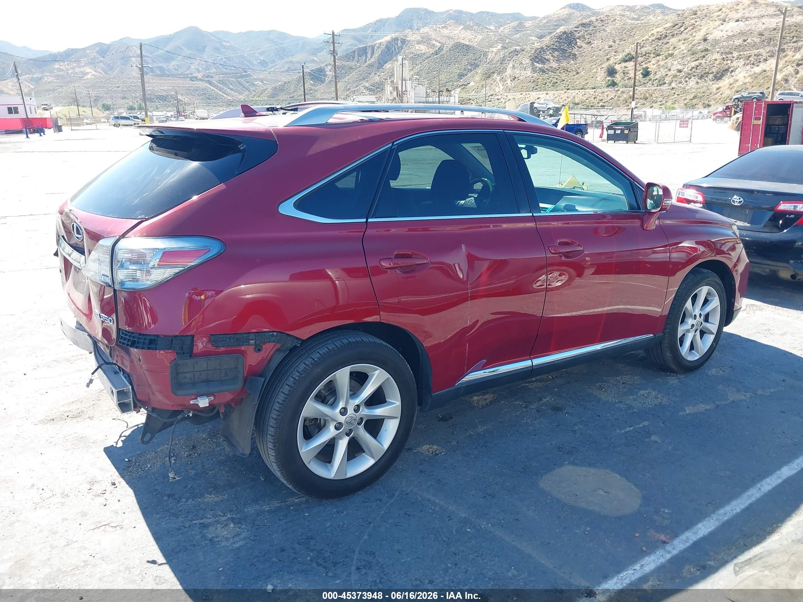 2010 Lexus Rx 350   Красный vin: 2T2ZK1BA7AC012212