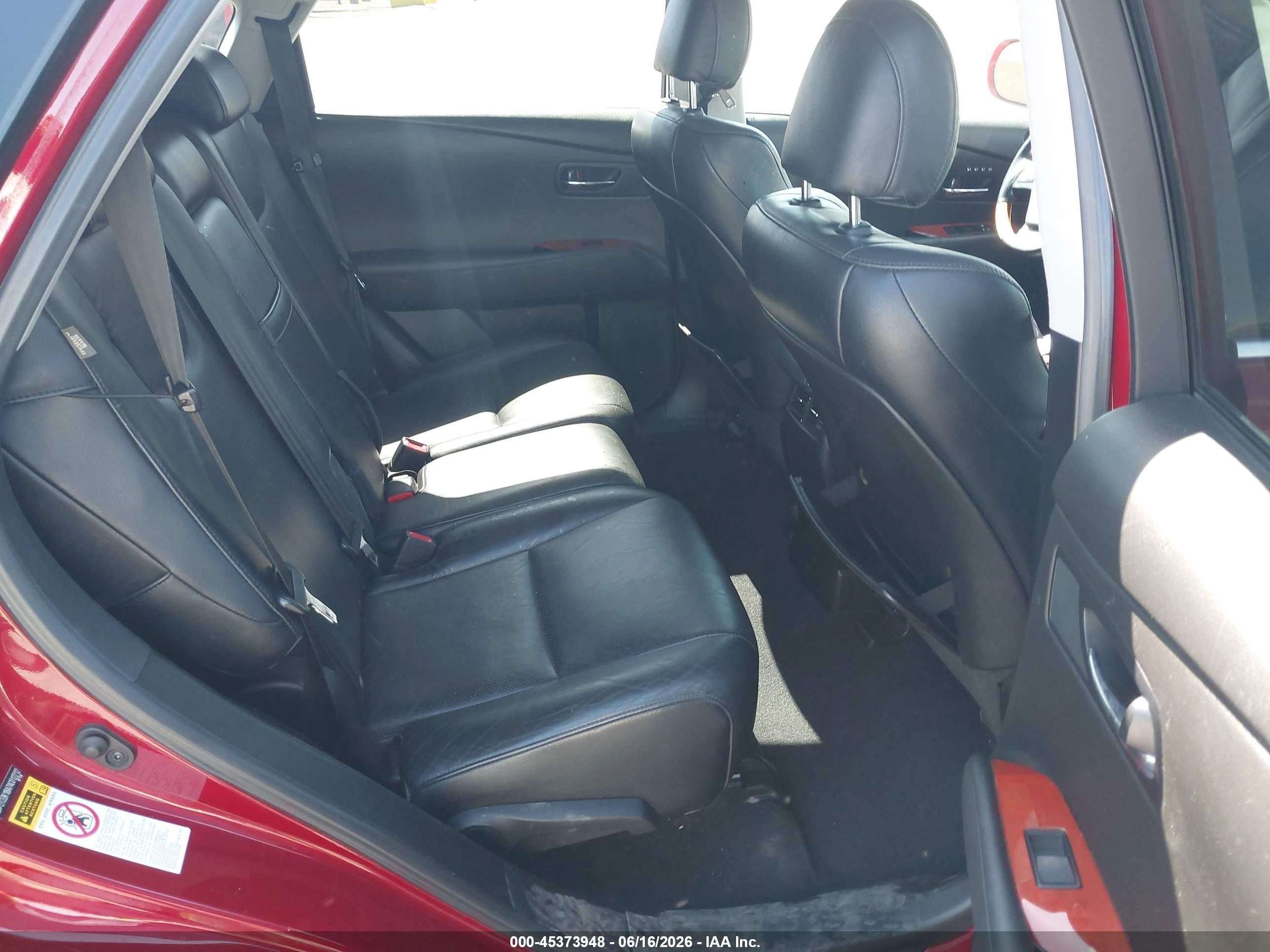 2010 Lexus Rx 350   Красный vin: 2T2ZK1BA7AC012212