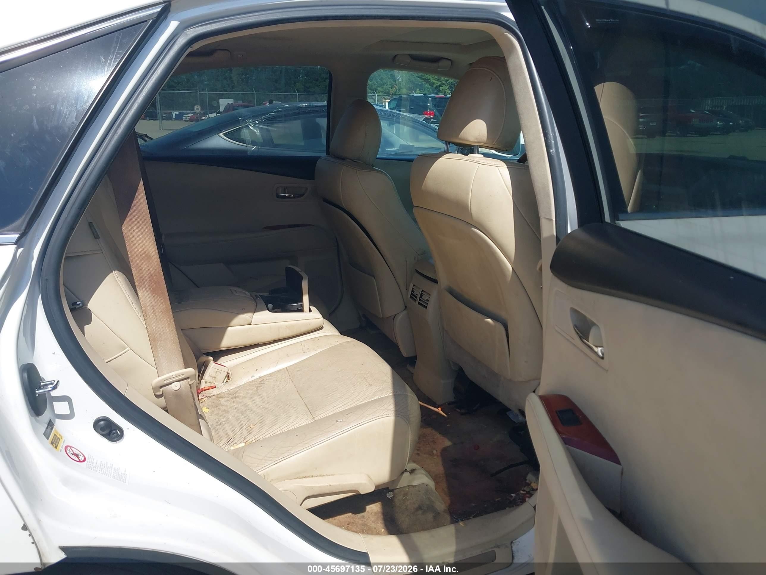 2010 Lexus Rx 350 White vin: 2T2ZK1BA7AC016969