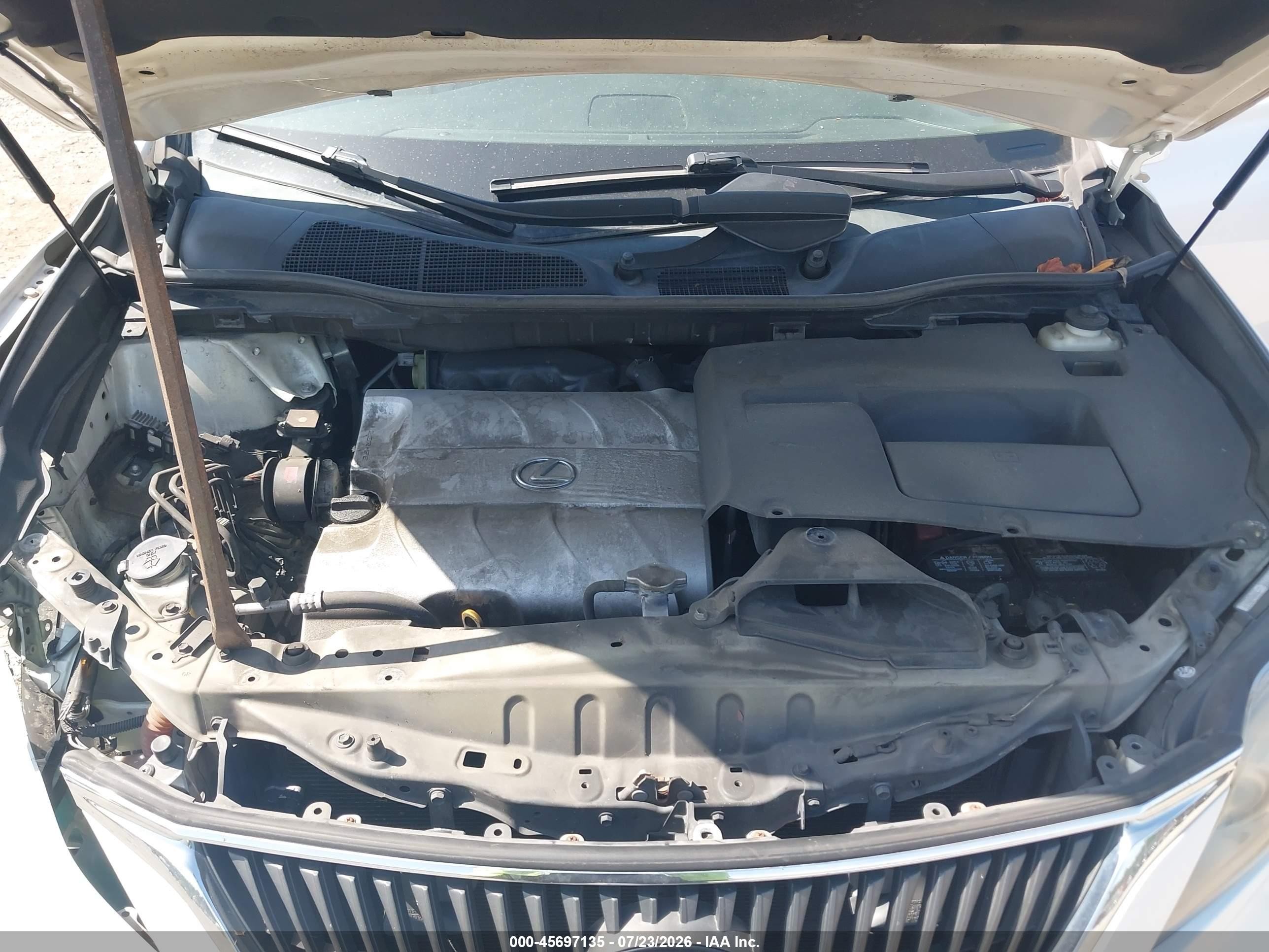 2010 Lexus Rx 350 White vin: 2T2ZK1BA7AC016969