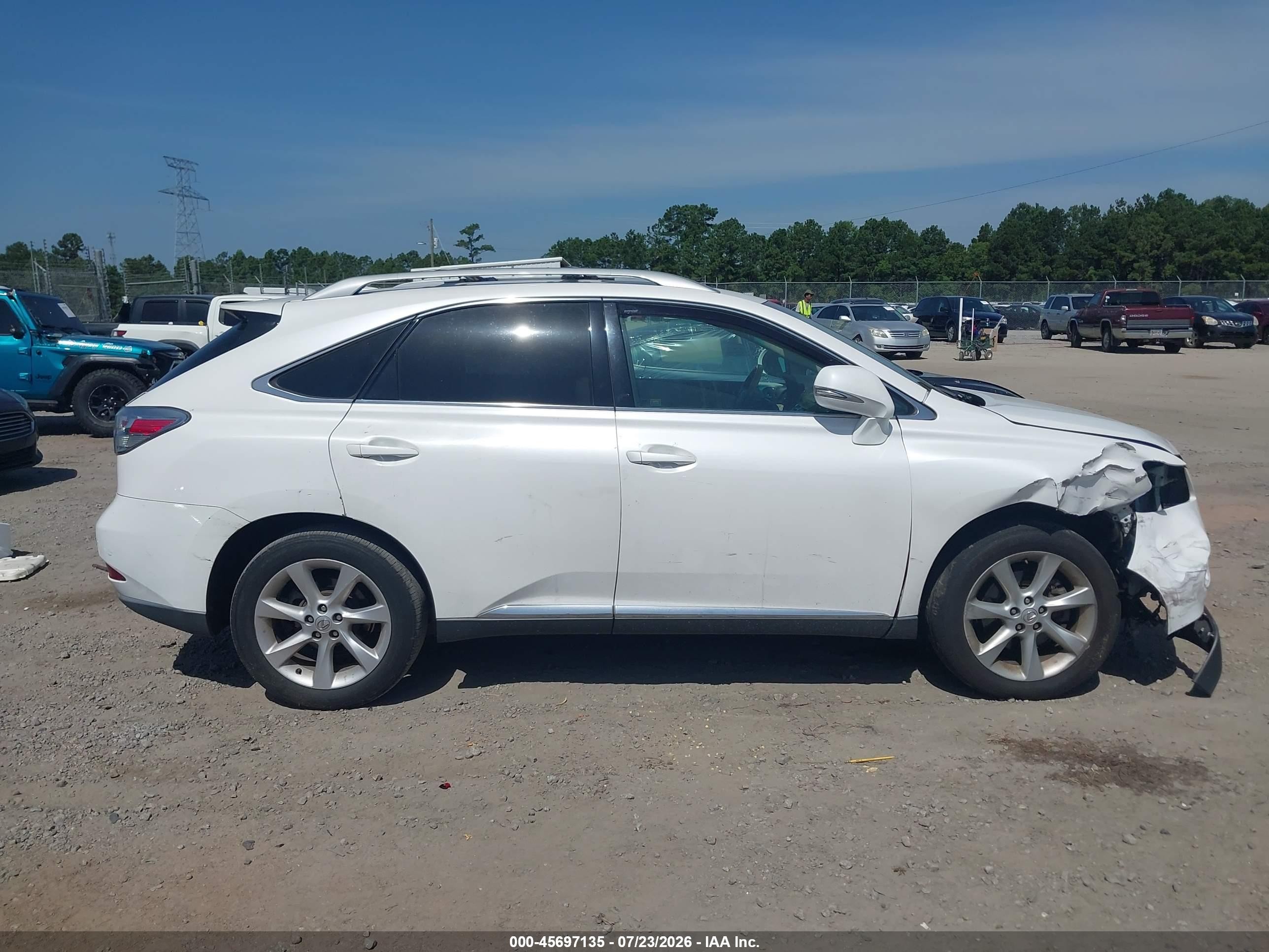 2010 Lexus Rx 350 White vin: 2T2ZK1BA7AC016969