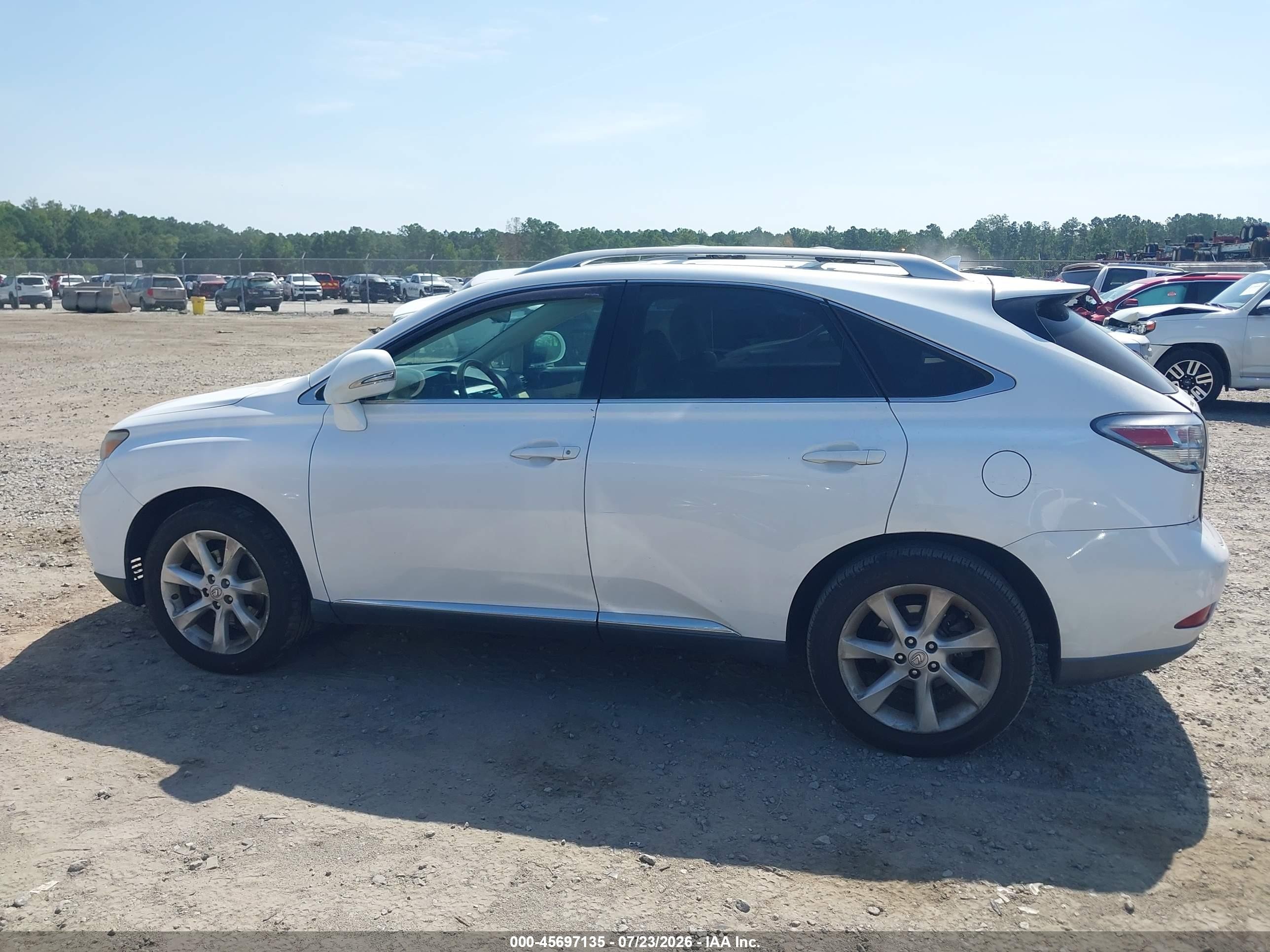 2010 Lexus Rx 350 White vin: 2T2ZK1BA7AC016969