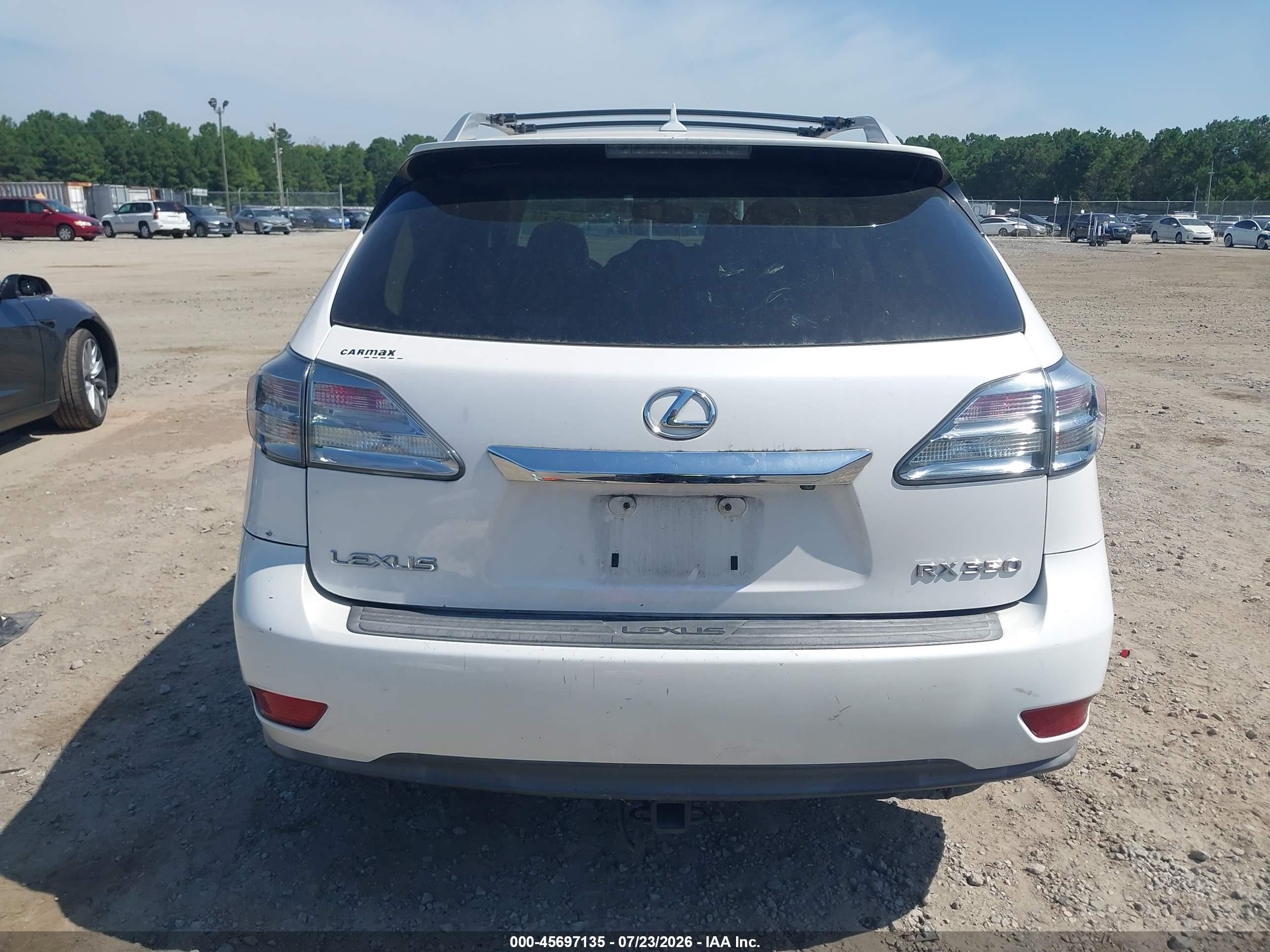 2010 Lexus Rx 350 White vin: 2T2ZK1BA7AC016969