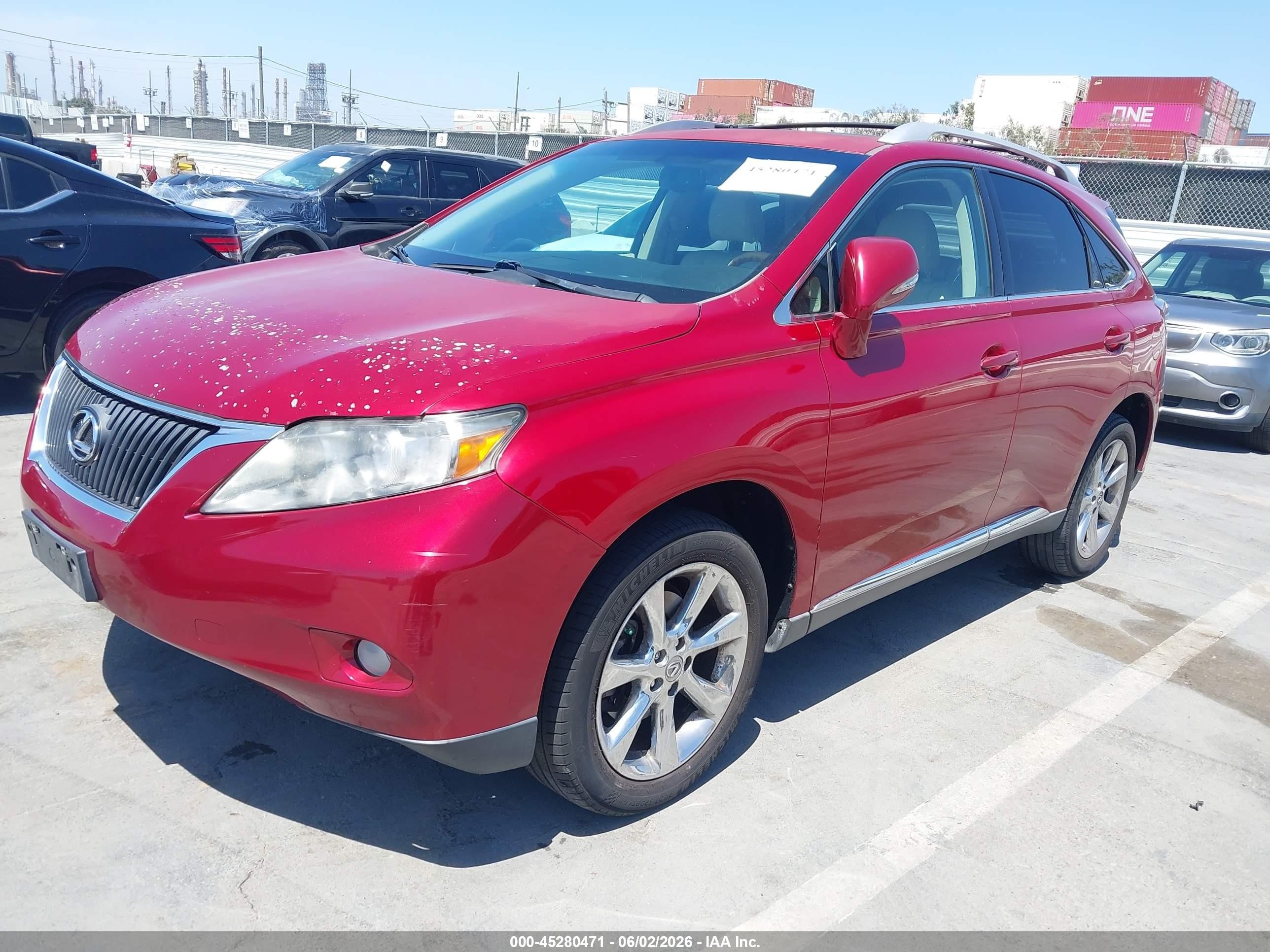 2010 Lexus Rx 350   Red vin: 2T2ZK1BA7AC039829