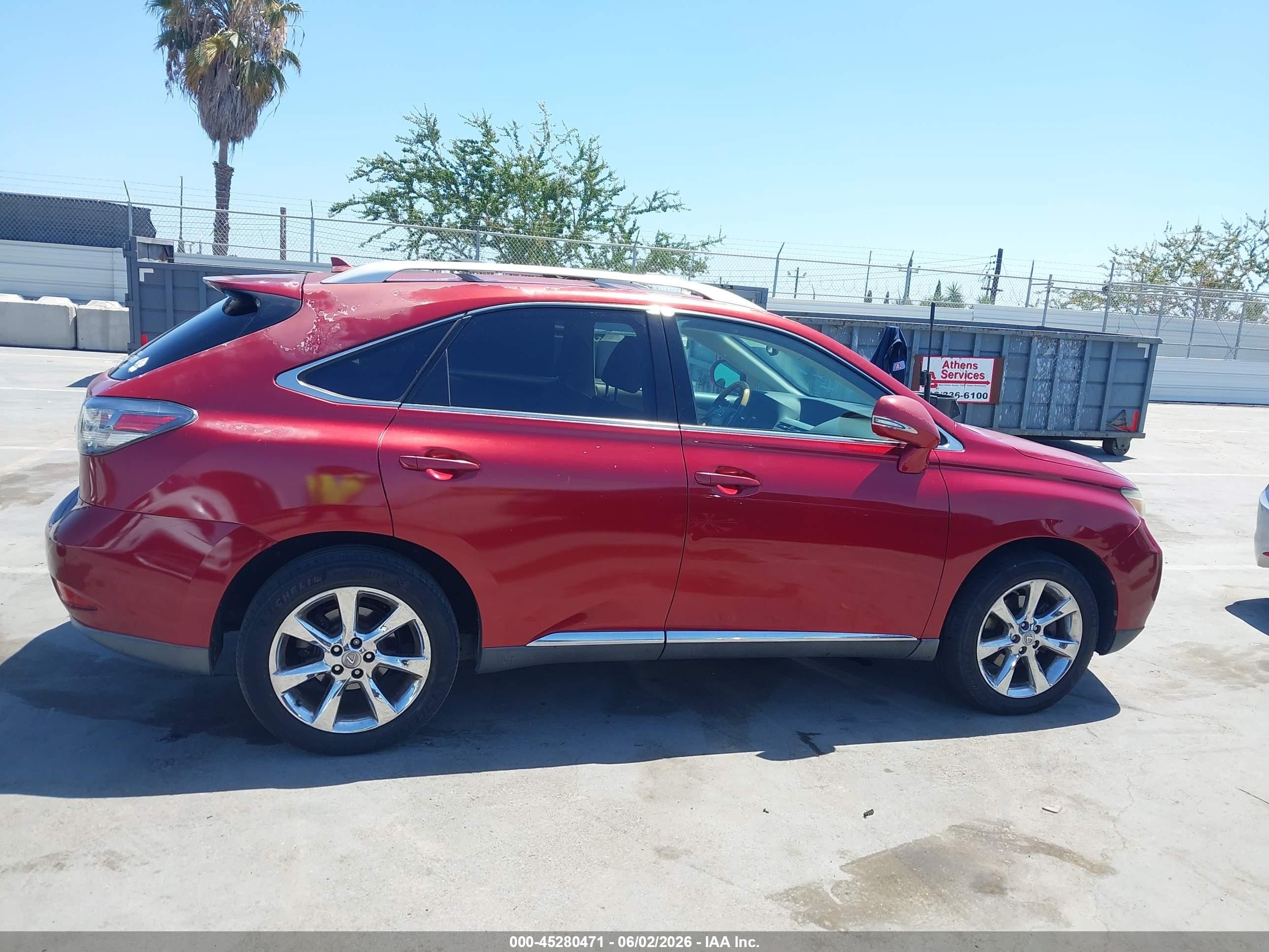 2010 Lexus Rx 350   Red vin: 2T2ZK1BA7AC039829