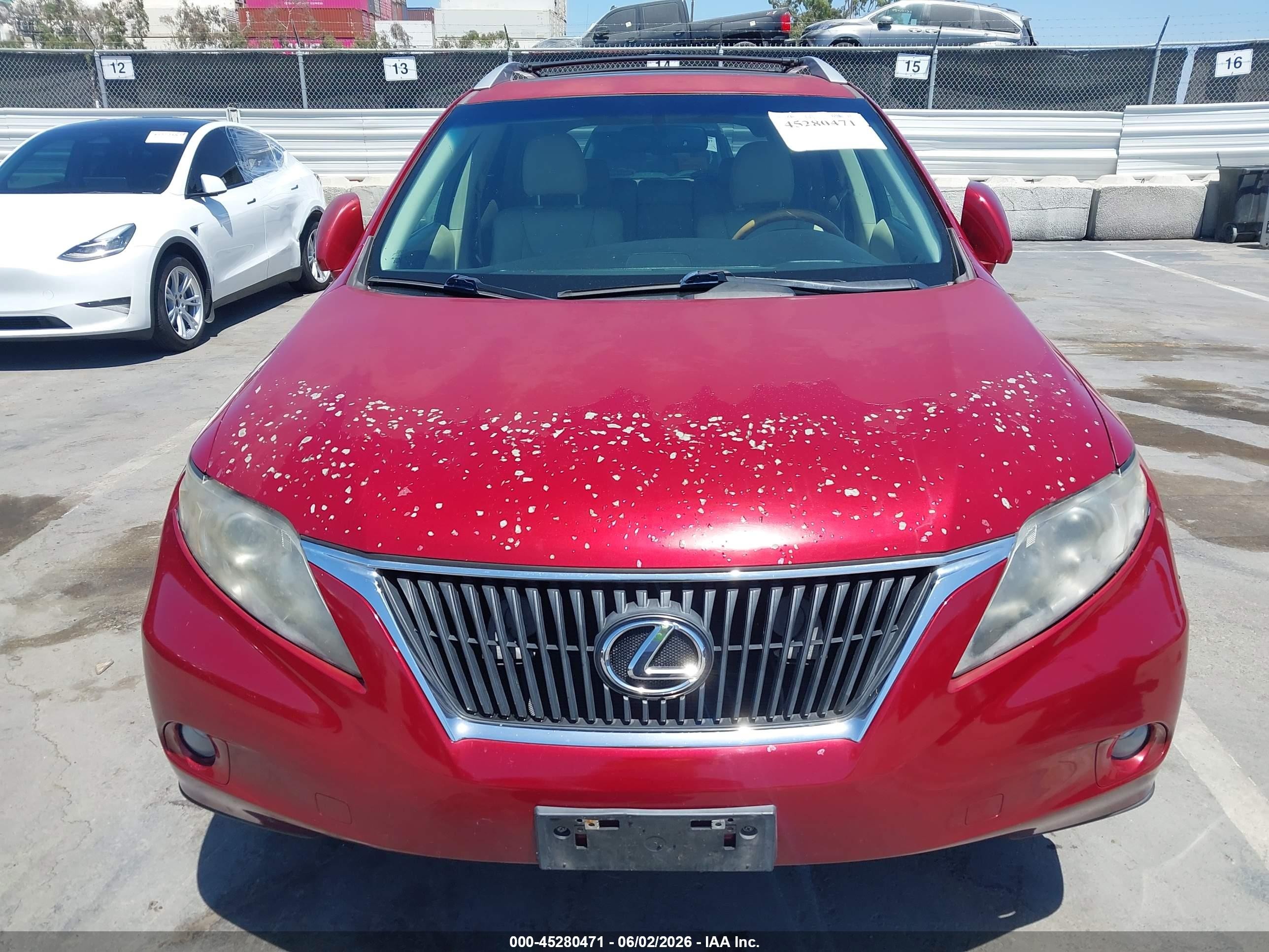 2010 Lexus Rx 350   Red vin: 2T2ZK1BA7AC039829