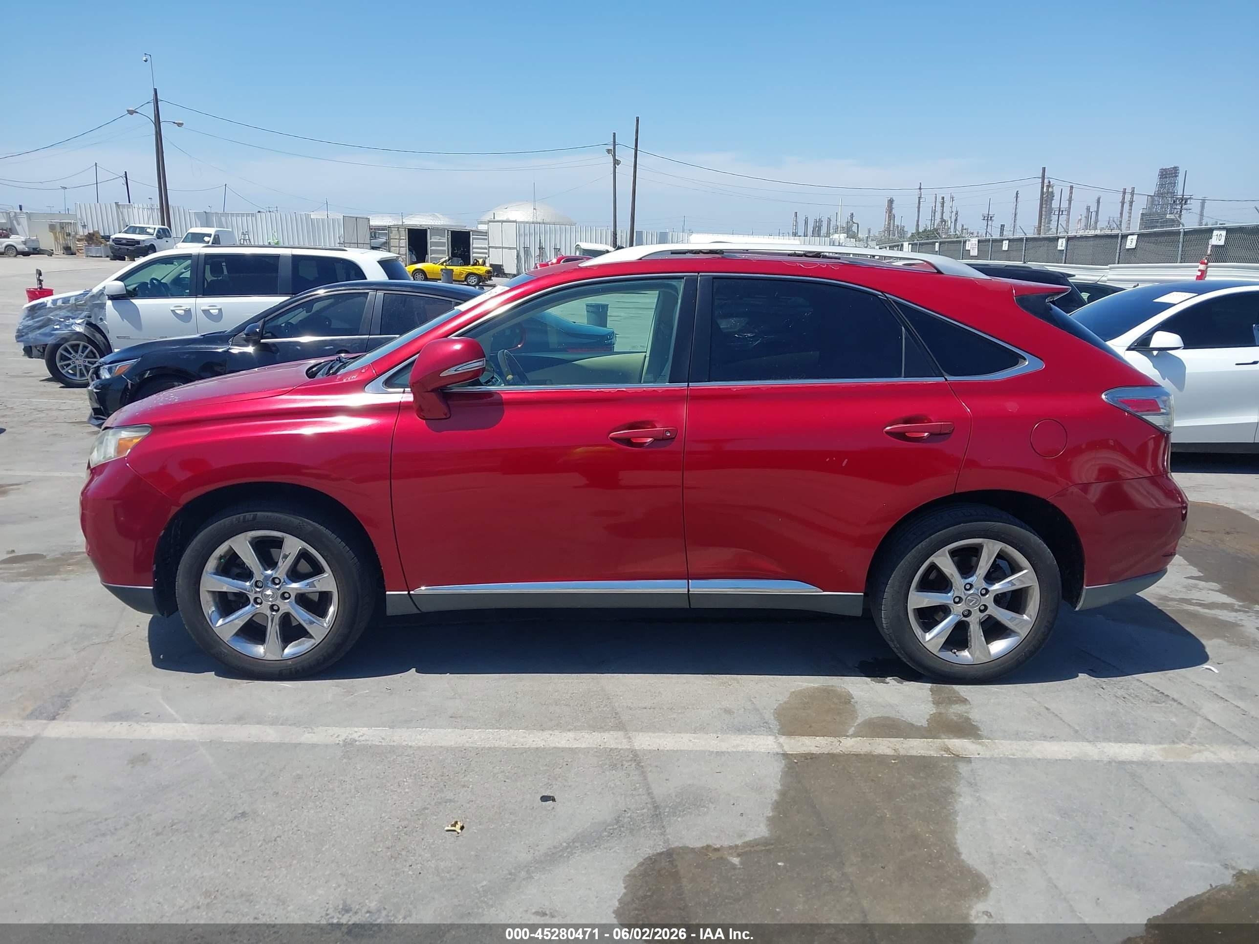 2010 Lexus Rx 350   Red vin: 2T2ZK1BA7AC039829