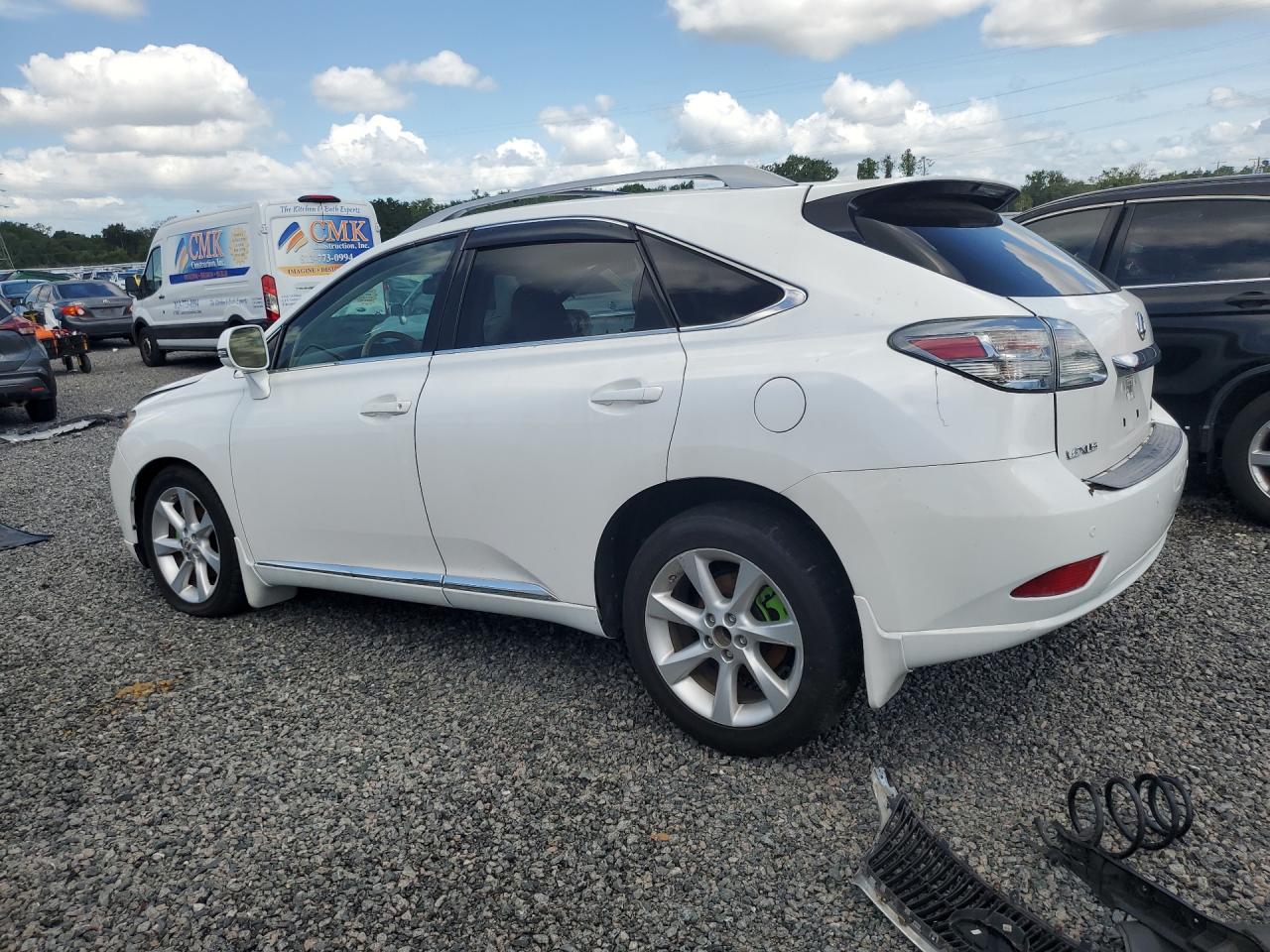 2010 Lexus Rx 350 White vin: 2T2ZK1BA7AC040625