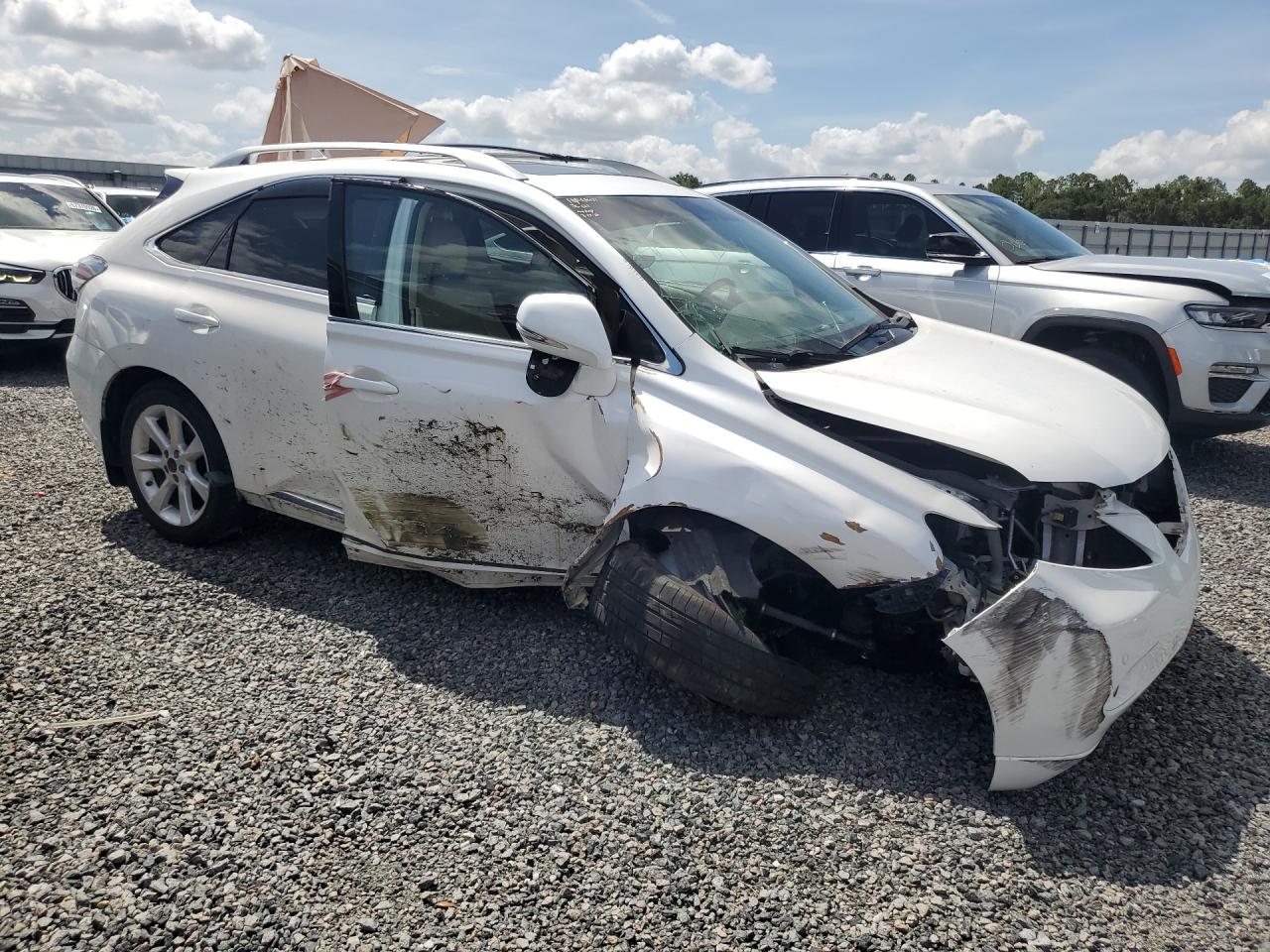 2010 Lexus Rx 350 White vin: 2T2ZK1BA7AC040625