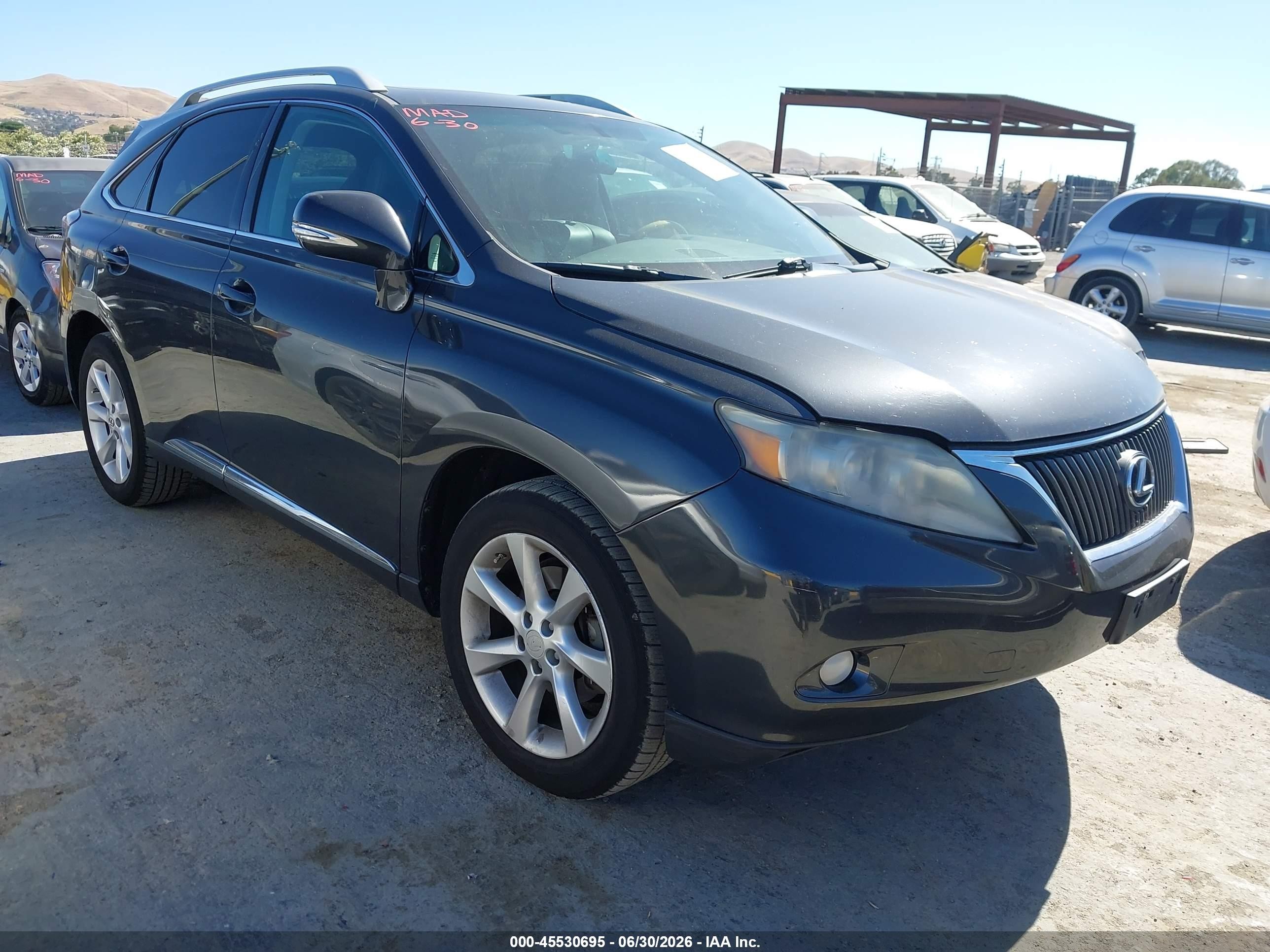 2011 Lexus Rx 350   Gray vin: 2T2ZK1BA7BC053621