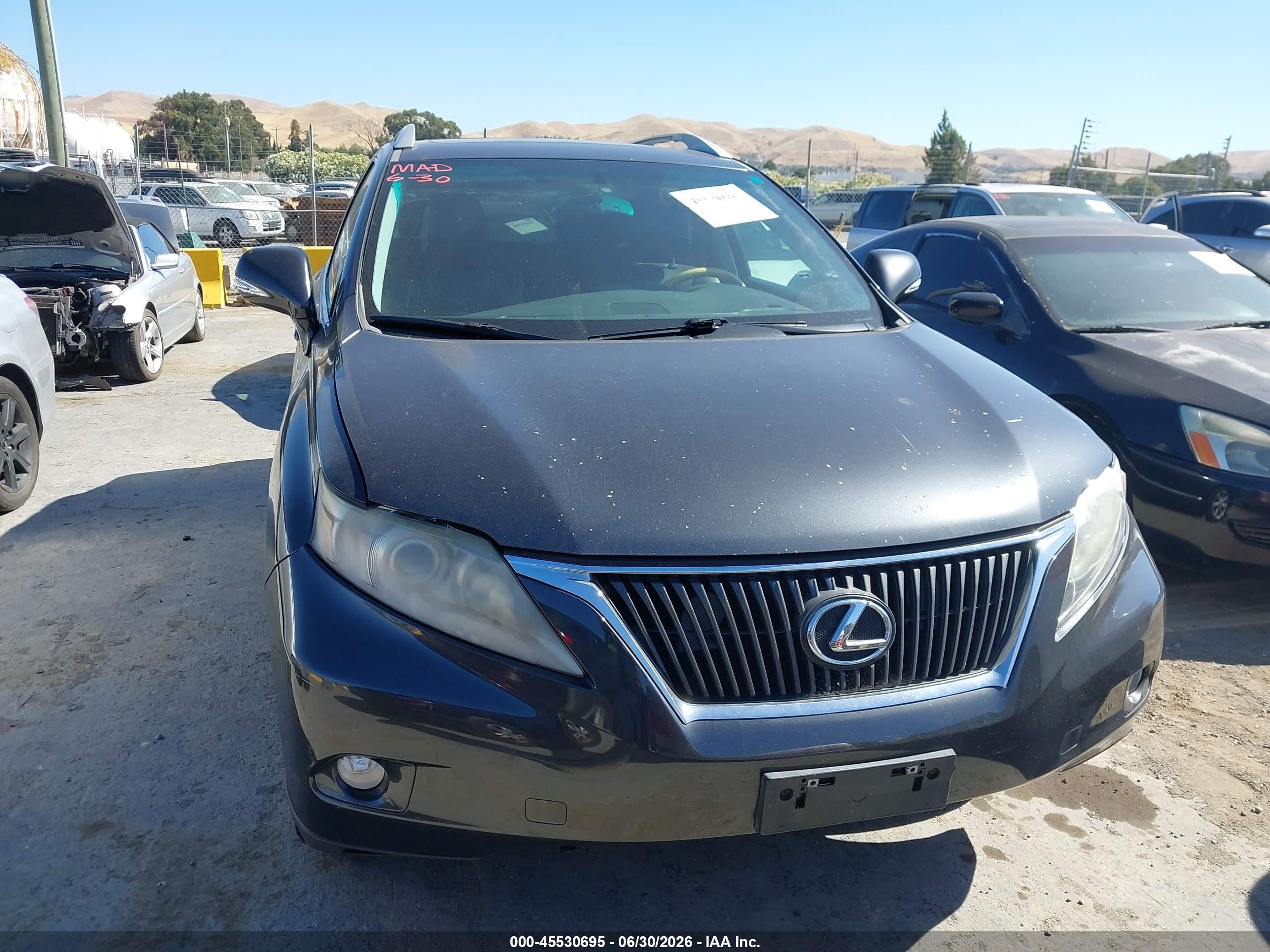 2011 Lexus Rx 350   Gray vin: 2T2ZK1BA7BC053621