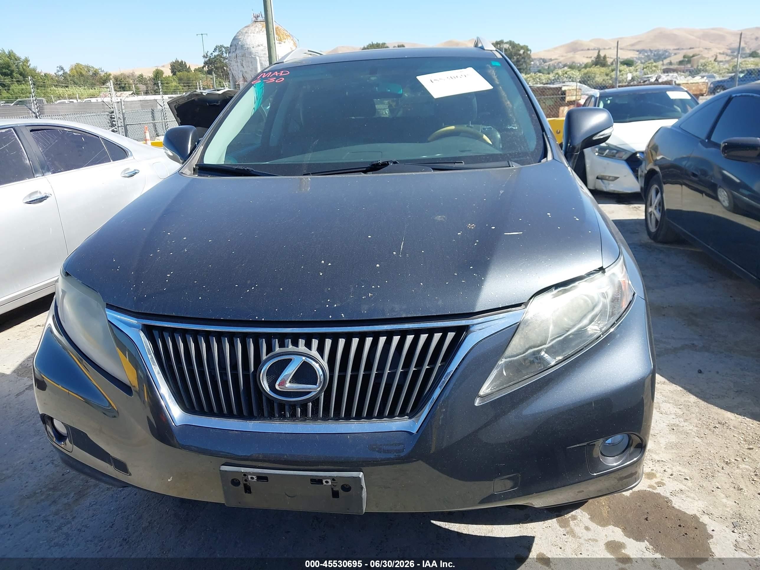 2011 Lexus Rx 350   Gray vin: 2T2ZK1BA7BC053621