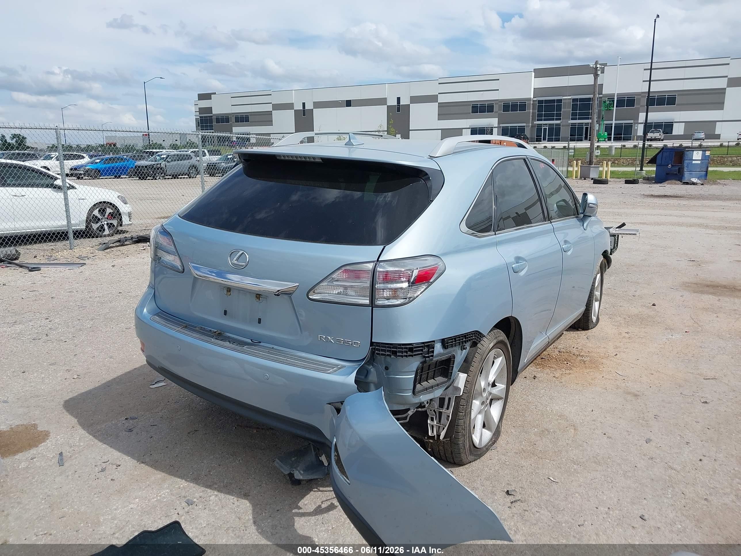 2011 Lexus Rx 350   Light Blue vin: 2T2ZK1BA7BC061346