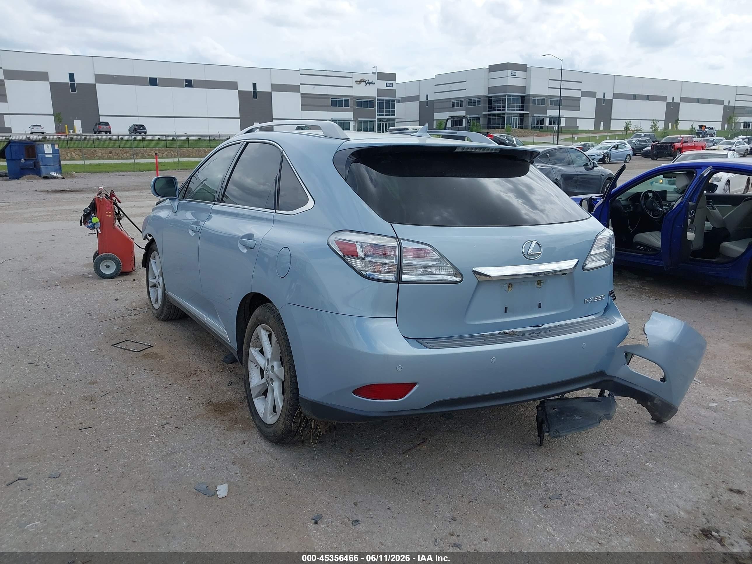 2011 Lexus Rx 350   Light Blue vin: 2T2ZK1BA7BC061346