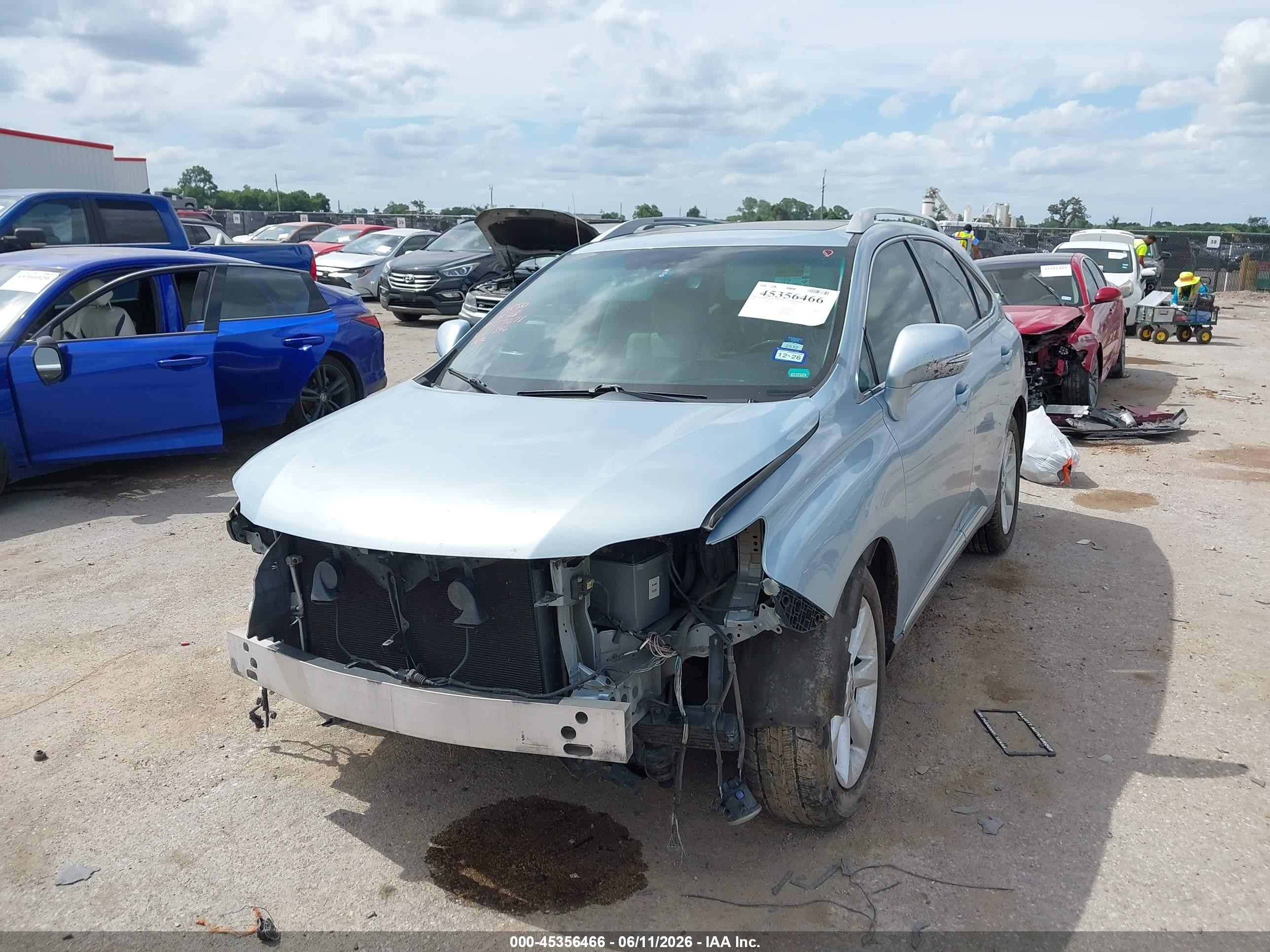 2011 Lexus Rx 350   Light Blue vin: 2T2ZK1BA7BC061346