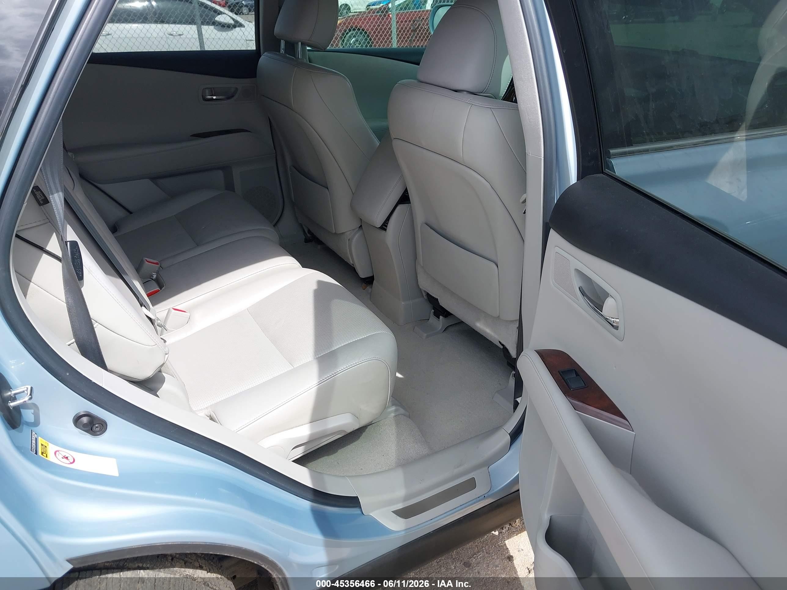 2011 Lexus Rx 350   Light Blue vin: 2T2ZK1BA7BC061346