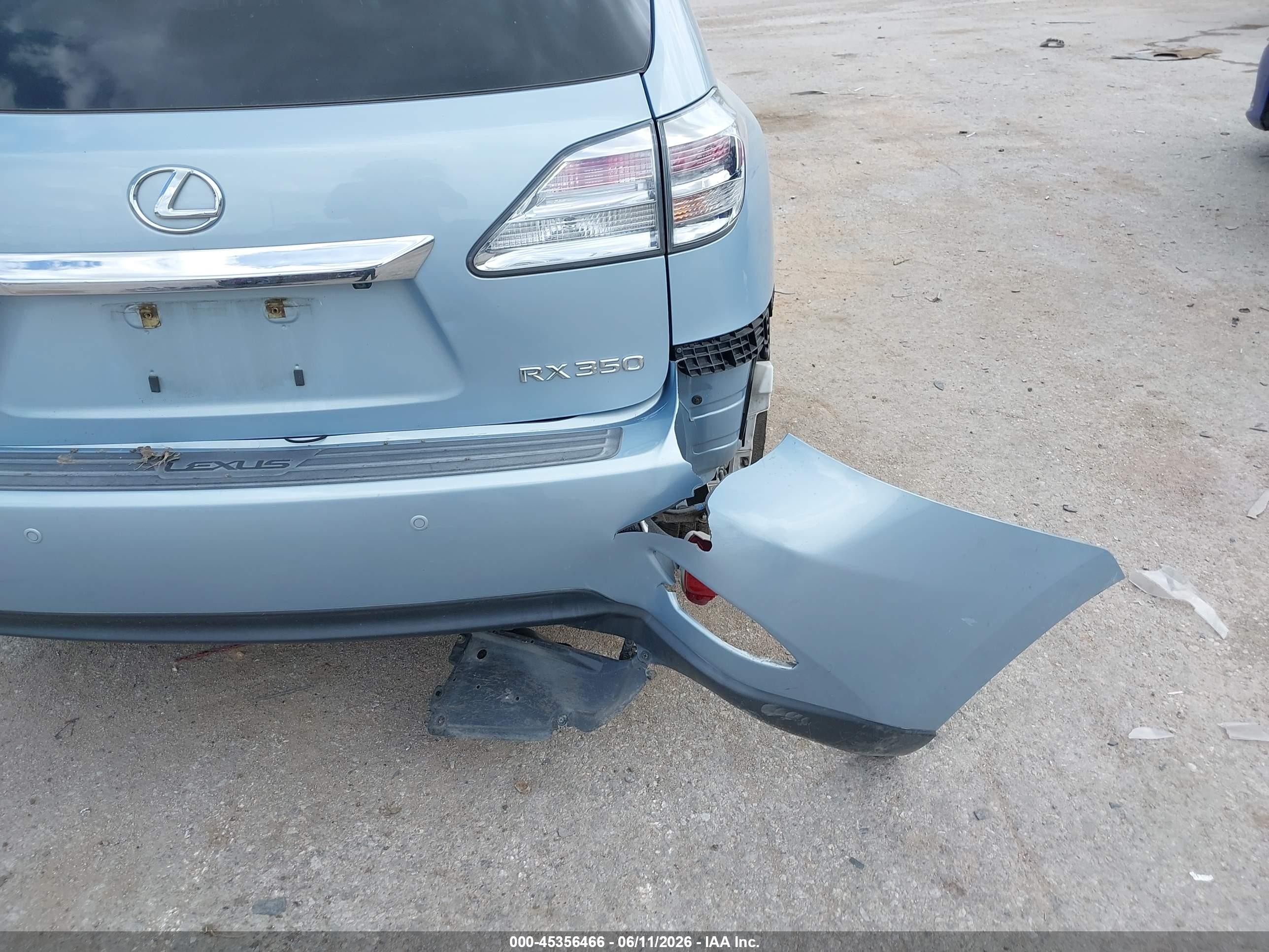 2011 Lexus Rx 350   Light Blue vin: 2T2ZK1BA7BC061346