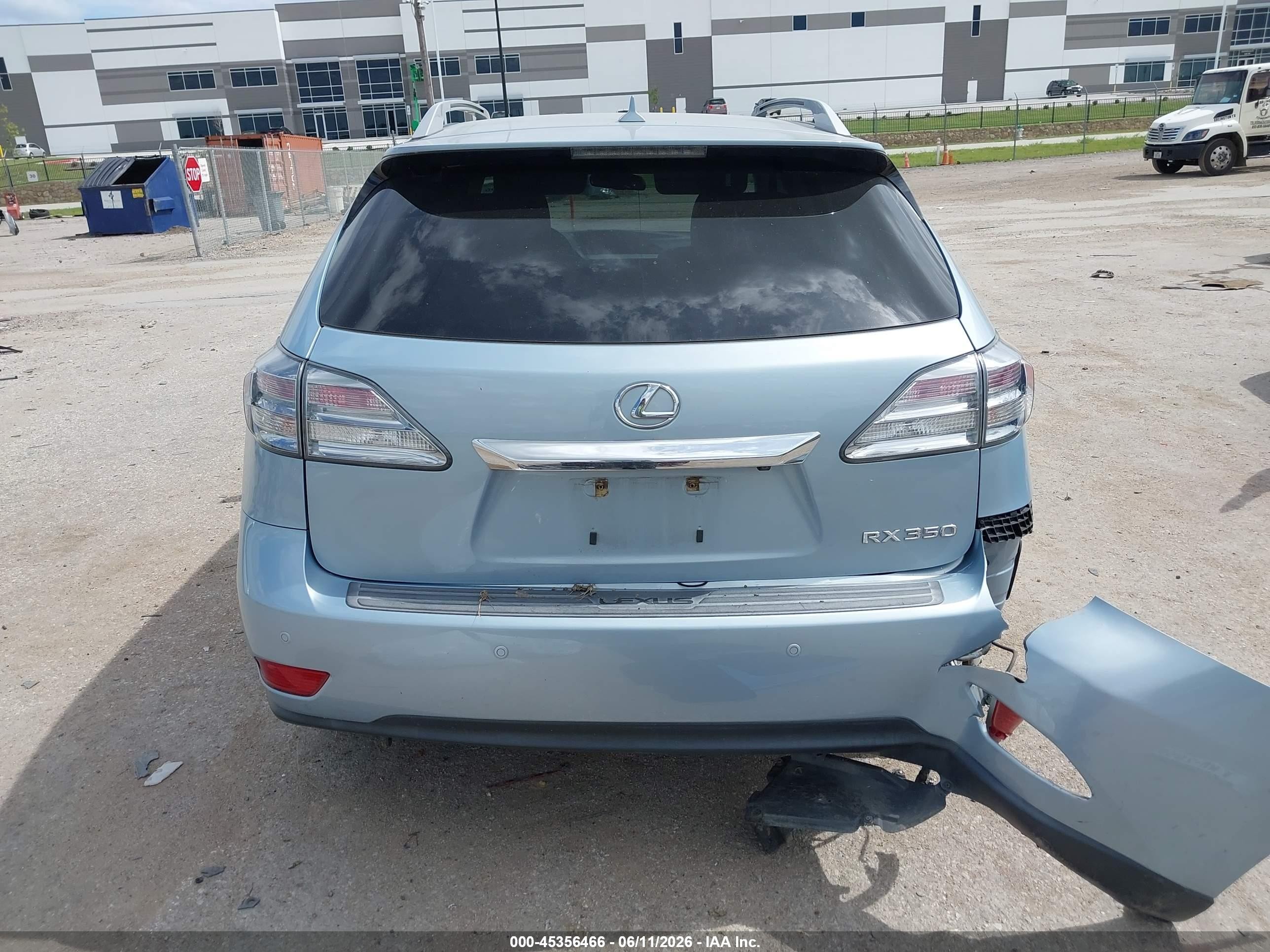 2011 Lexus Rx 350   Light Blue vin: 2T2ZK1BA7BC061346