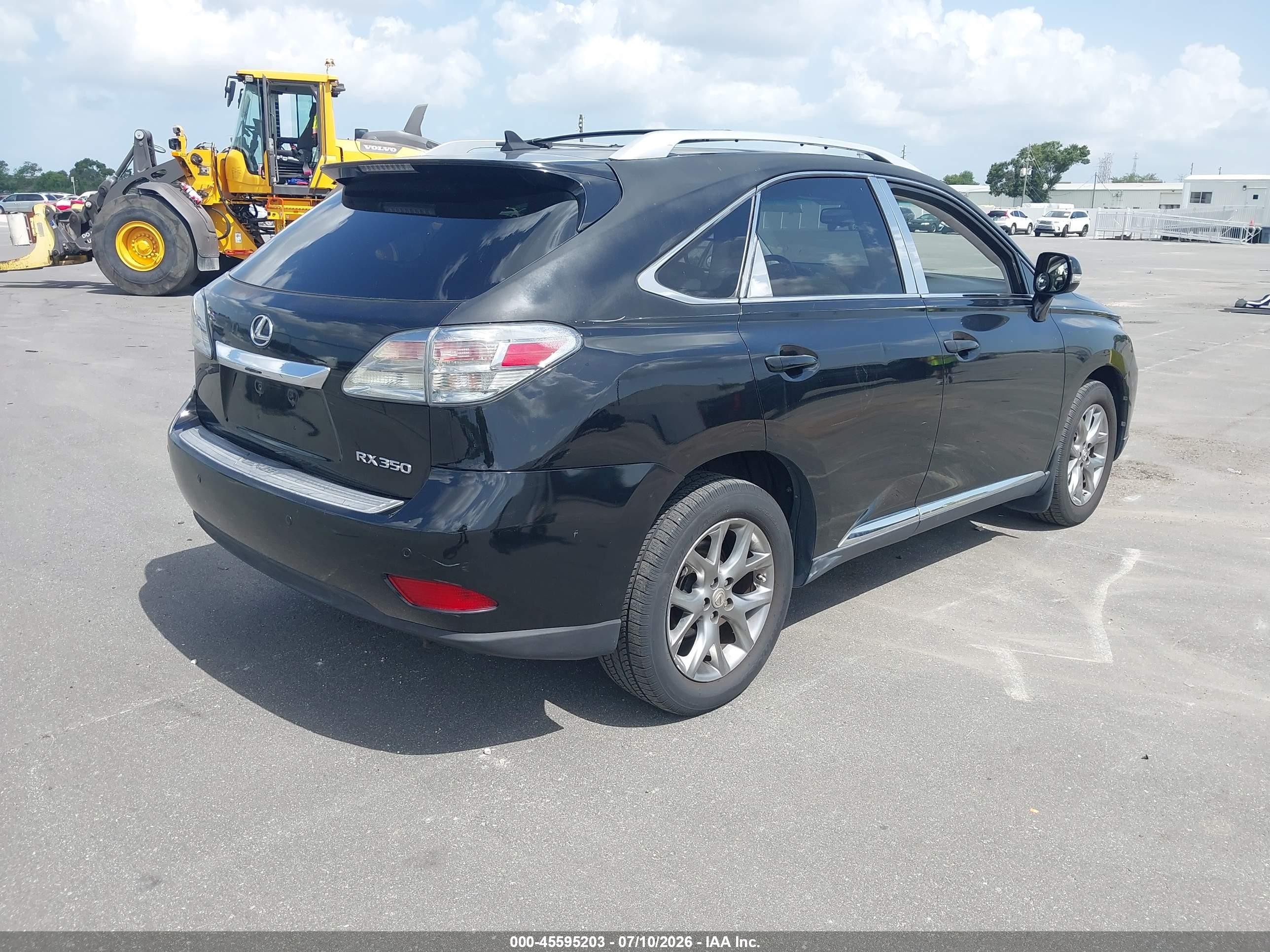 2011 Lexus Rx 350   Black vin: 2T2ZK1BA7BC062383