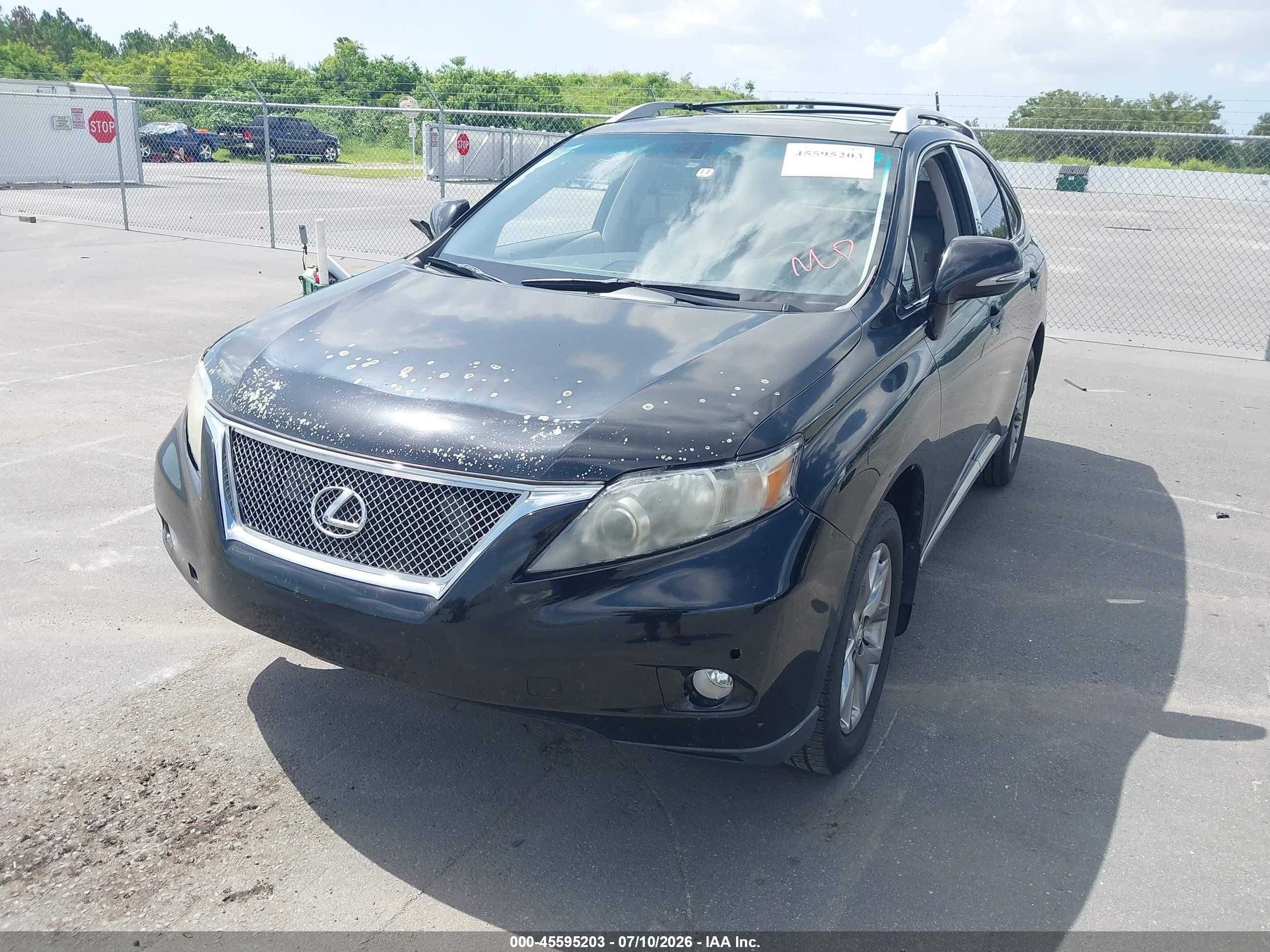 2011 Lexus Rx 350   Black vin: 2T2ZK1BA7BC062383