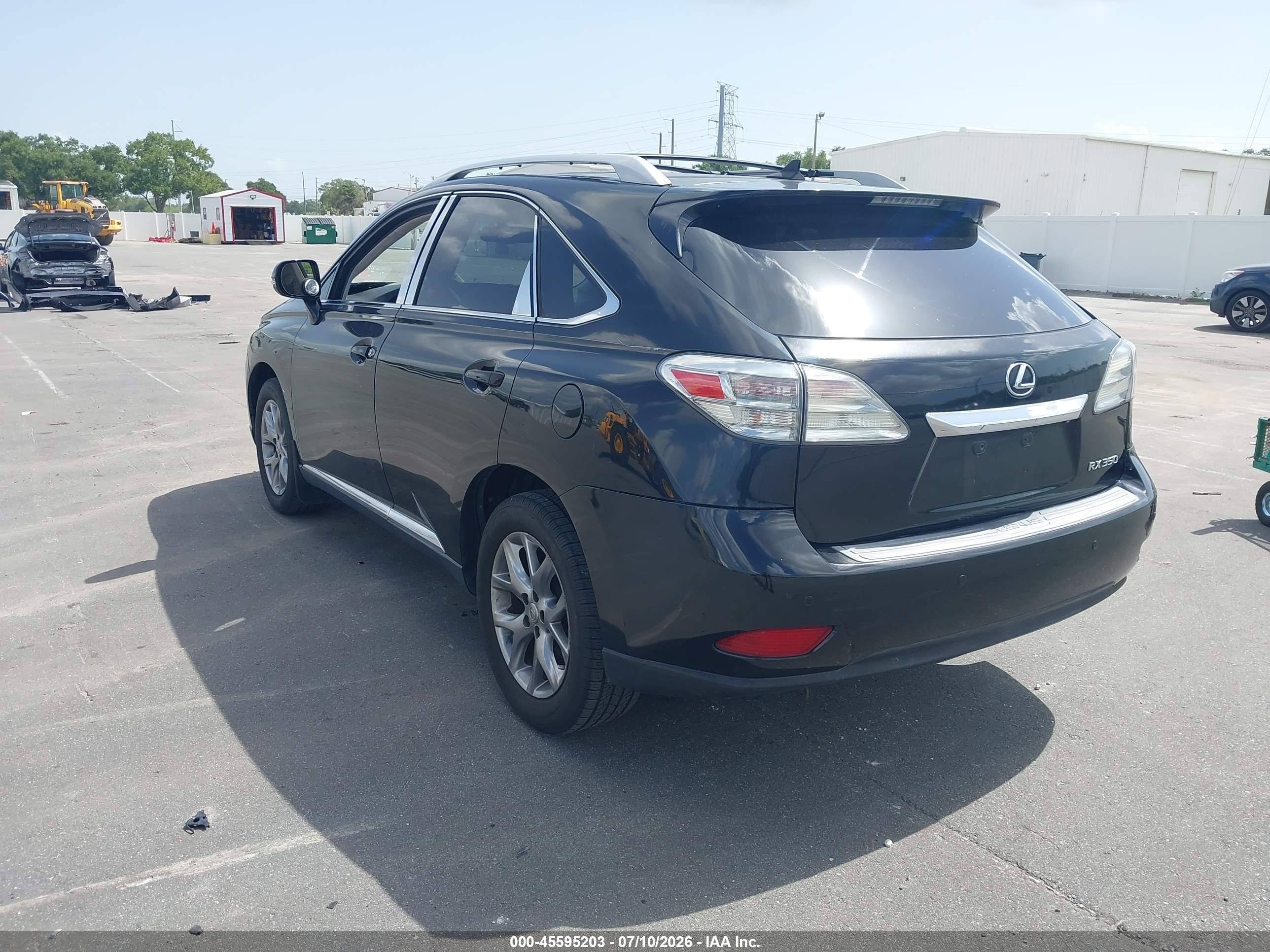 2011 Lexus Rx 350   Black vin: 2T2ZK1BA7BC062383