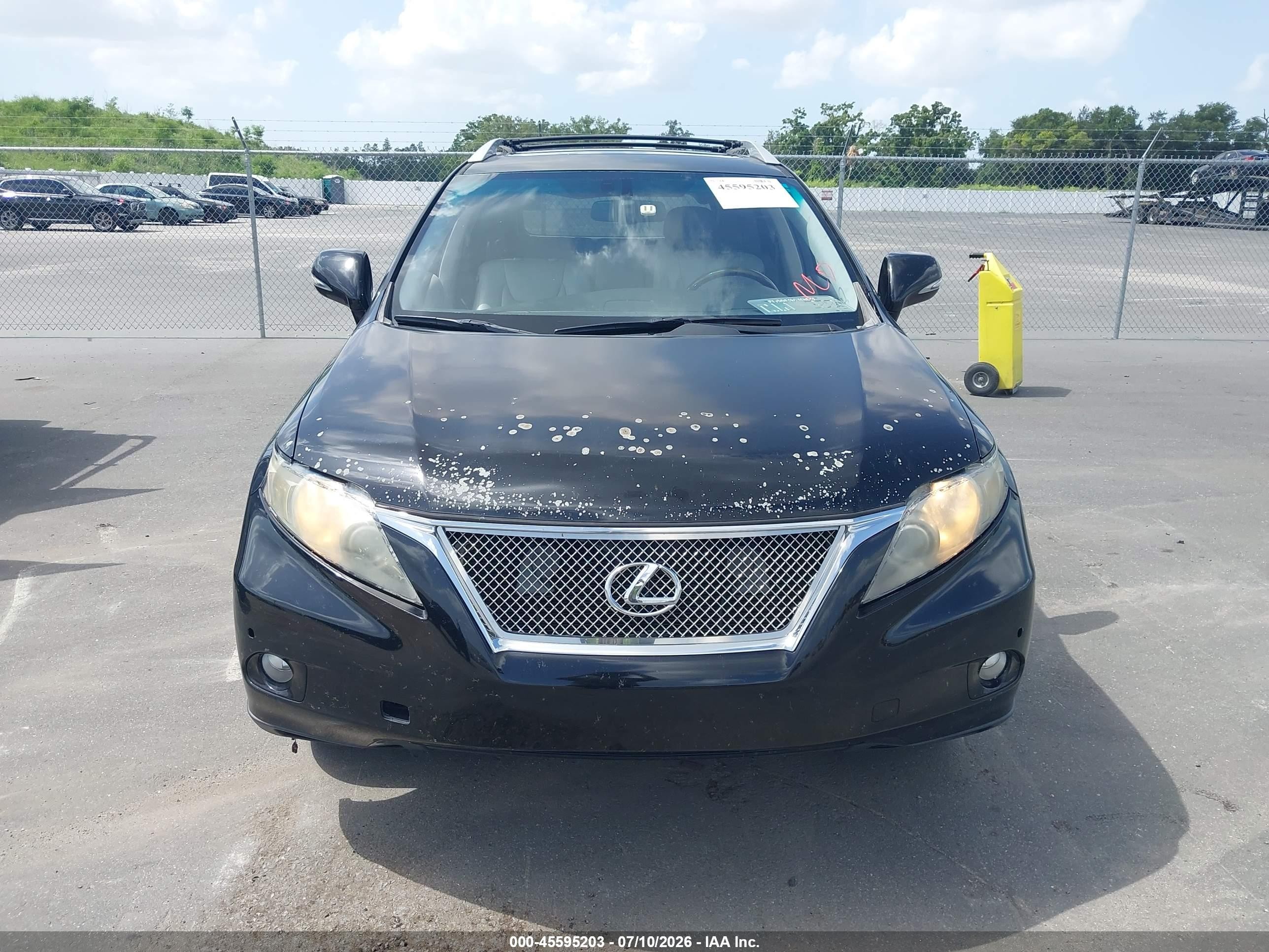 2011 Lexus Rx 350   Black vin: 2T2ZK1BA7BC062383