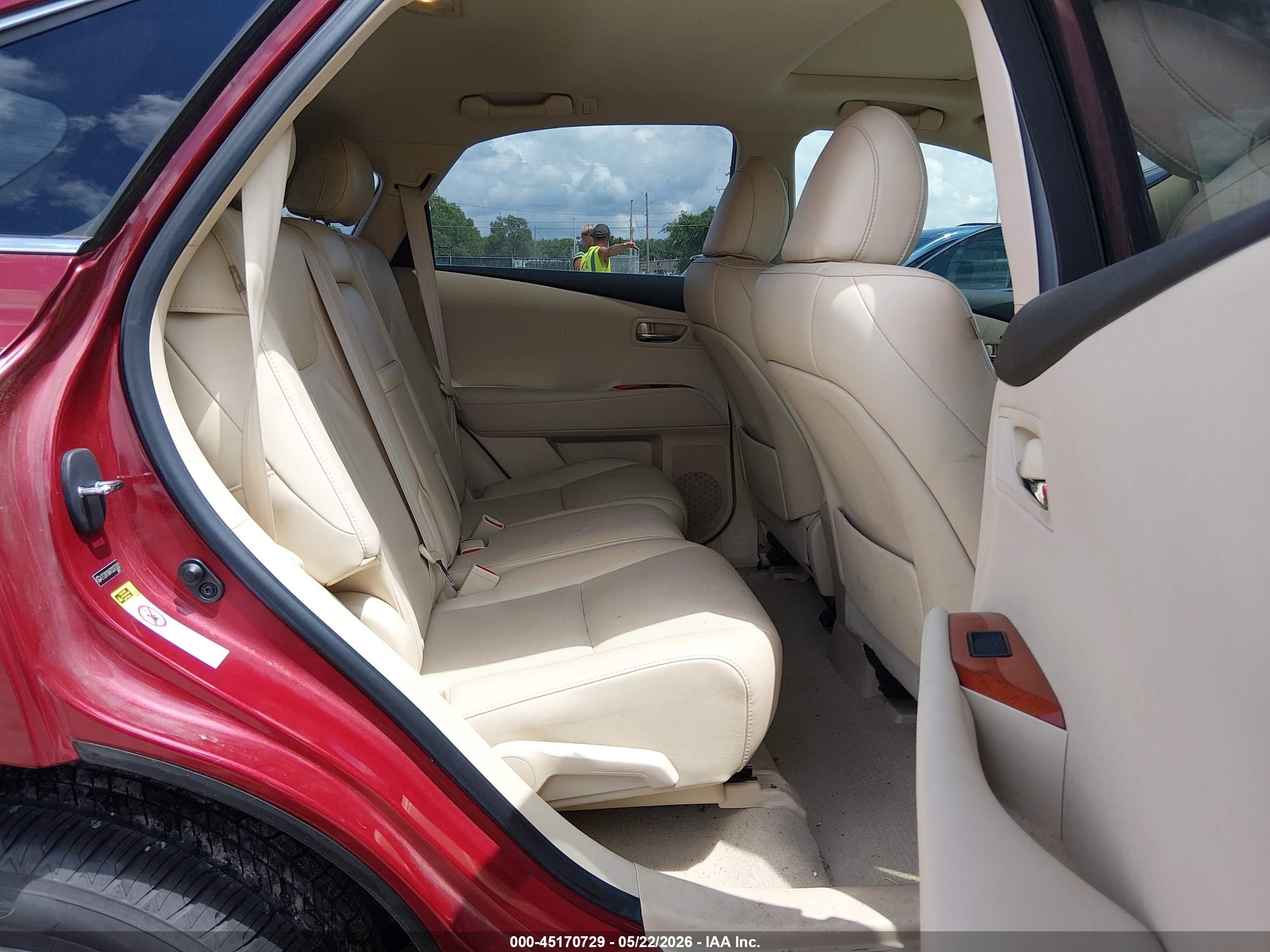 2012 Lexus Rx 350   Red vin: 2T2ZK1BA7CC073322